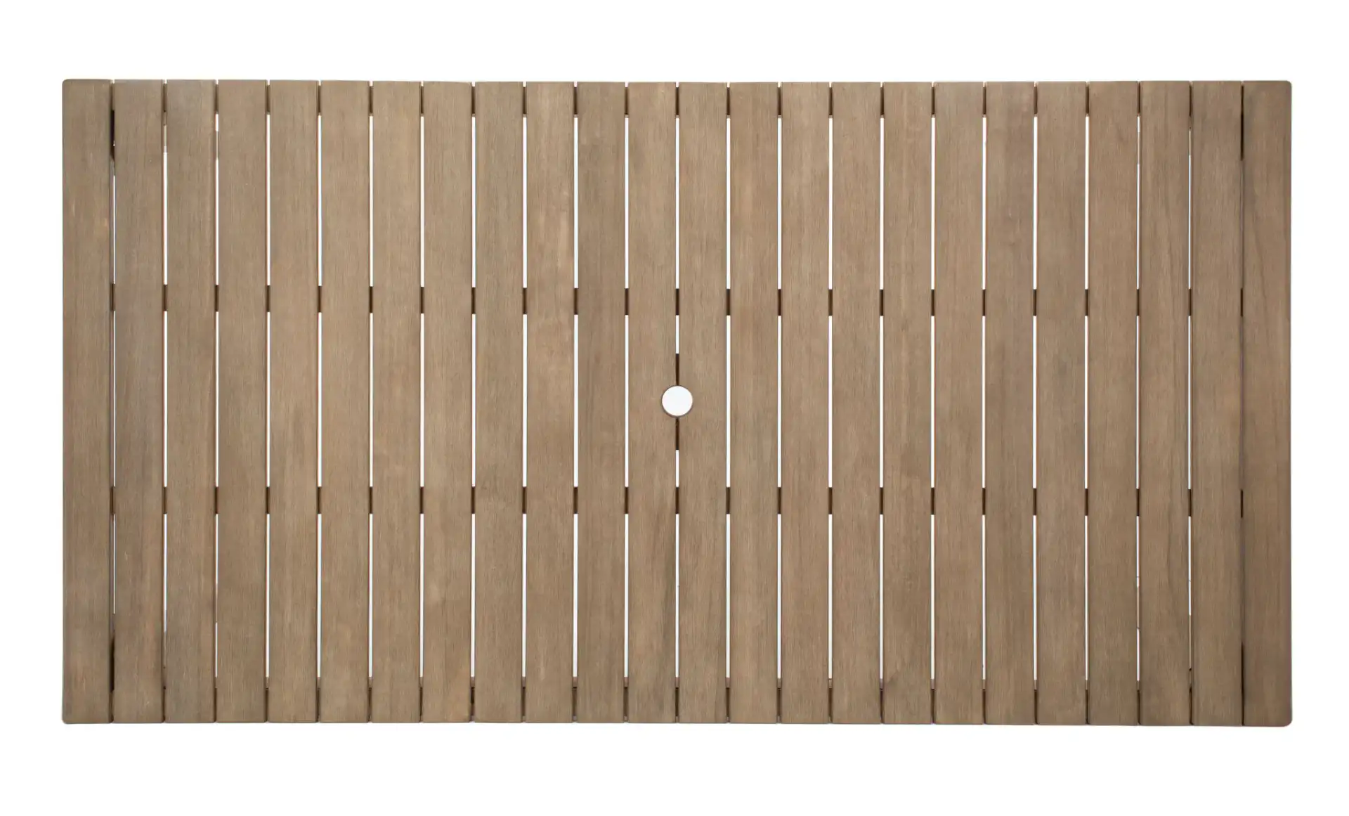 Dominica Outdoor Dining Table in Natural, detail view