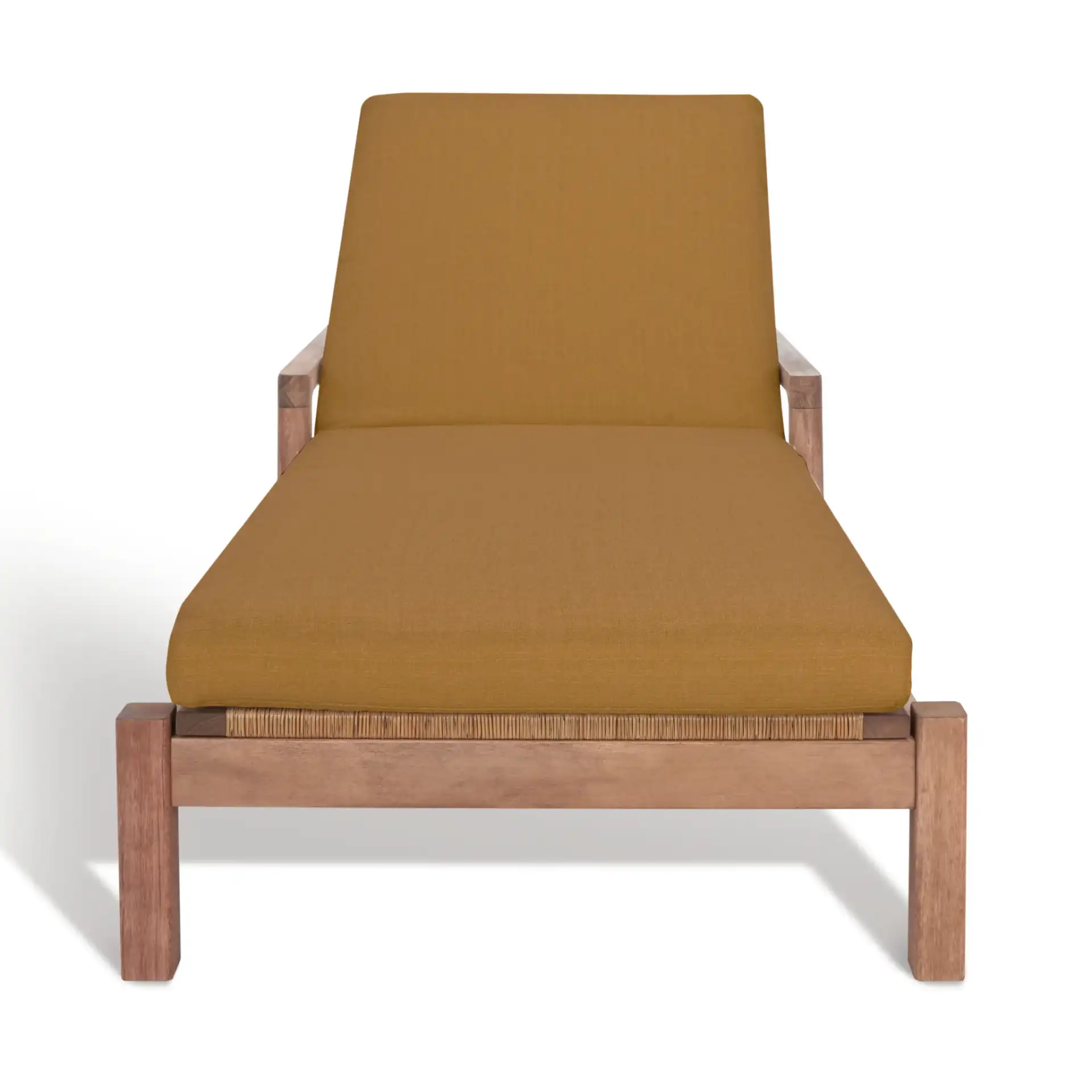 Donnamaria Wicker Sun Lounger in Natural / Brown, detail view