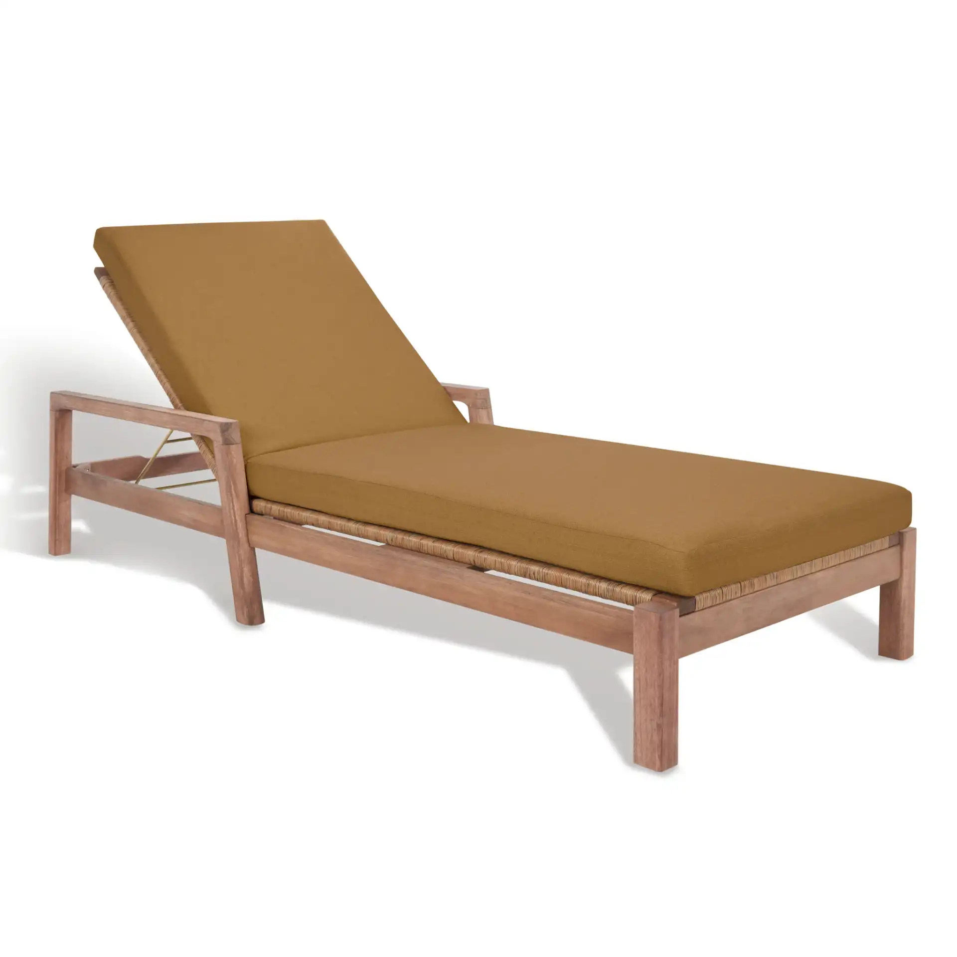 Donnamaria Wicker Sun Lounger in Natural / Brown