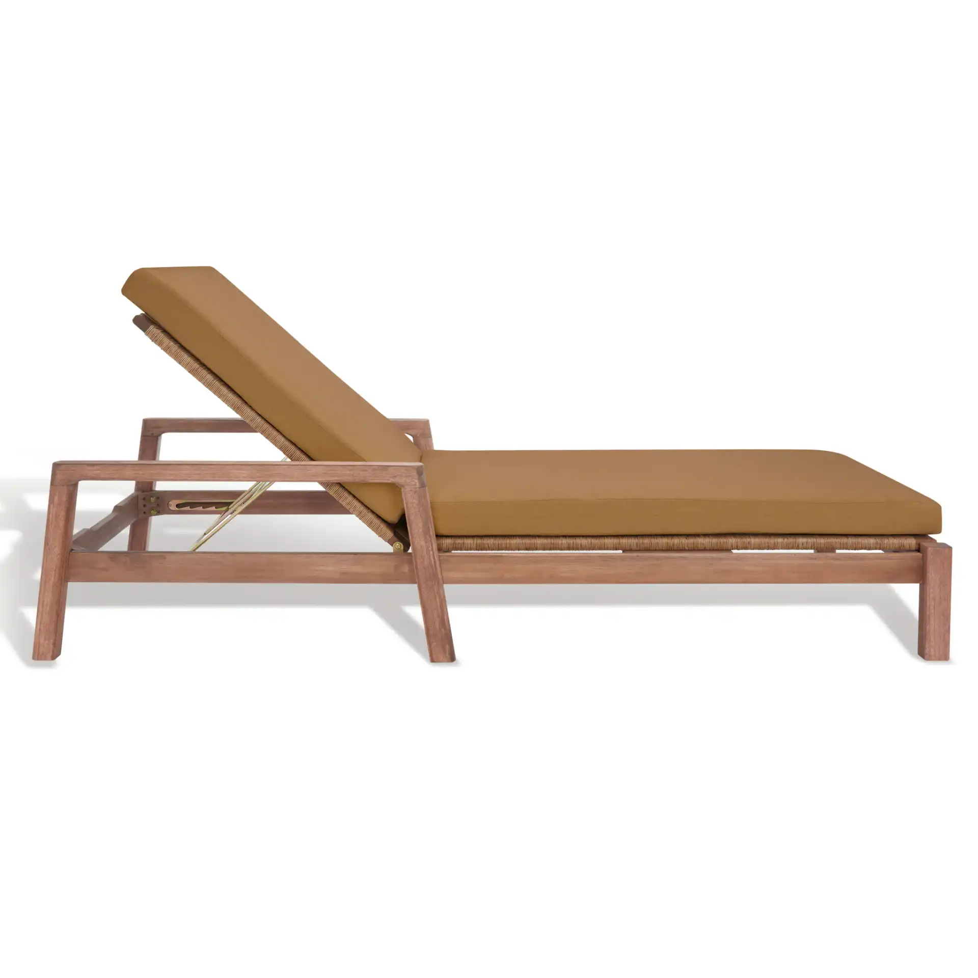 Donnamaria Wicker Sun Lounger in Natural / Brown, detail view