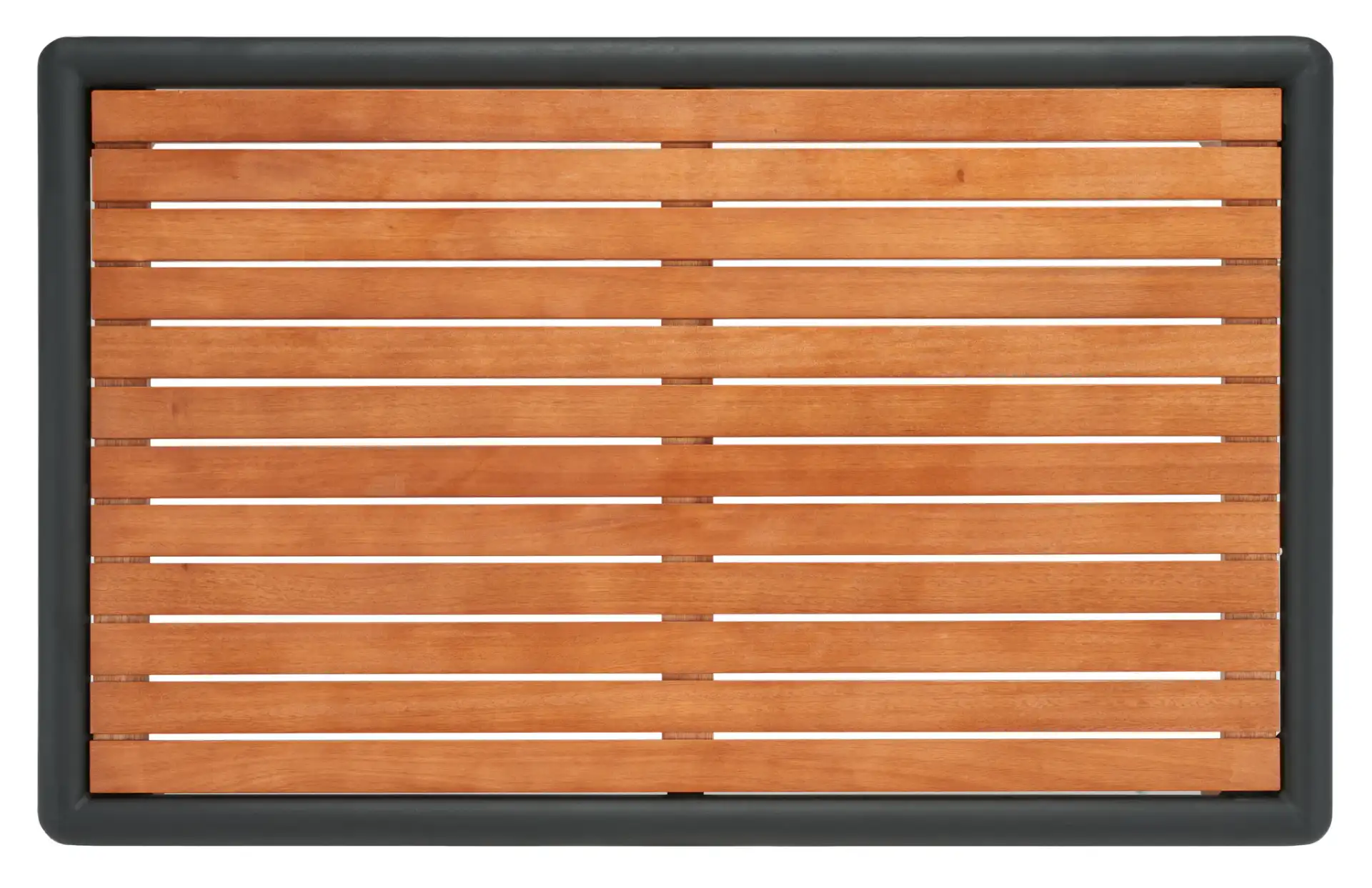 Tommy Metal & Wood Coffee Table in Black / Natural, detail view