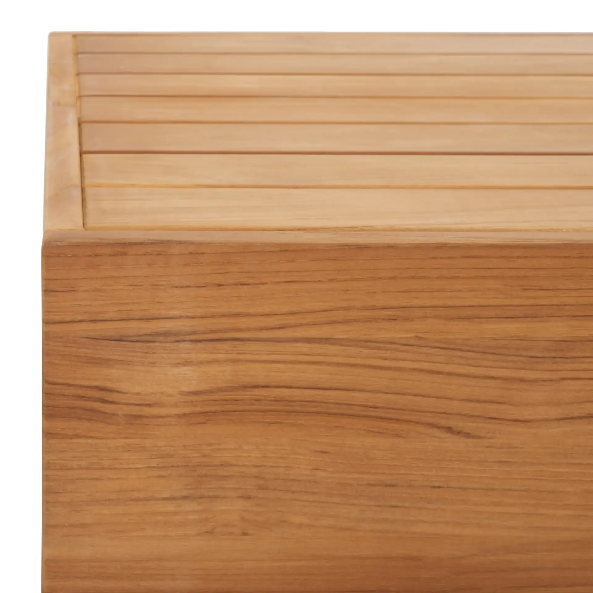 Kauai Brazil Teak Coffee Table in Natural in a styled room
