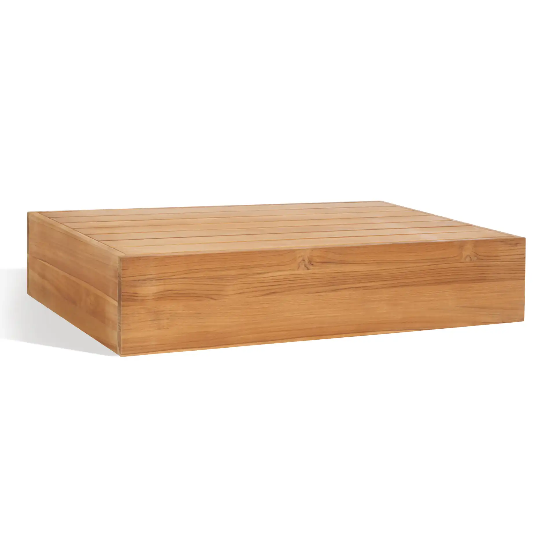 Kauai Brazil Teak Coffee Table in Natural, detail view