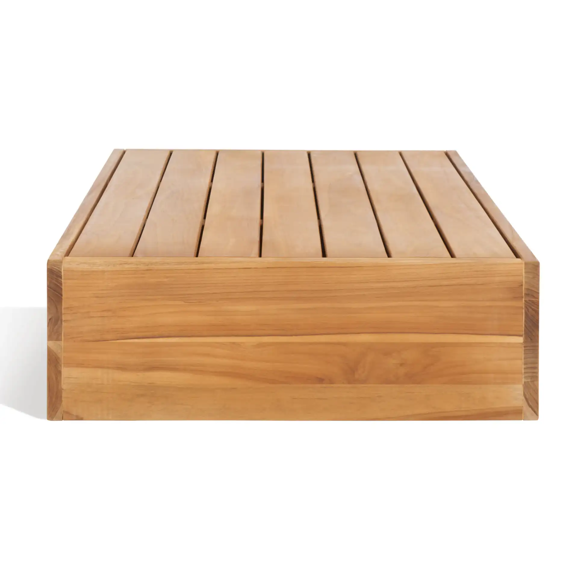 Kauai Brazil Teak Coffee Table in Natural, detail view