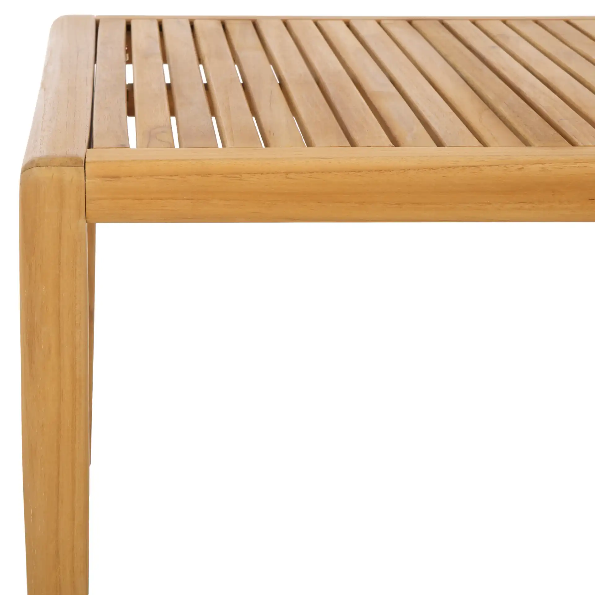 Tortuga Patio Coffee Table in Natural in a styled room