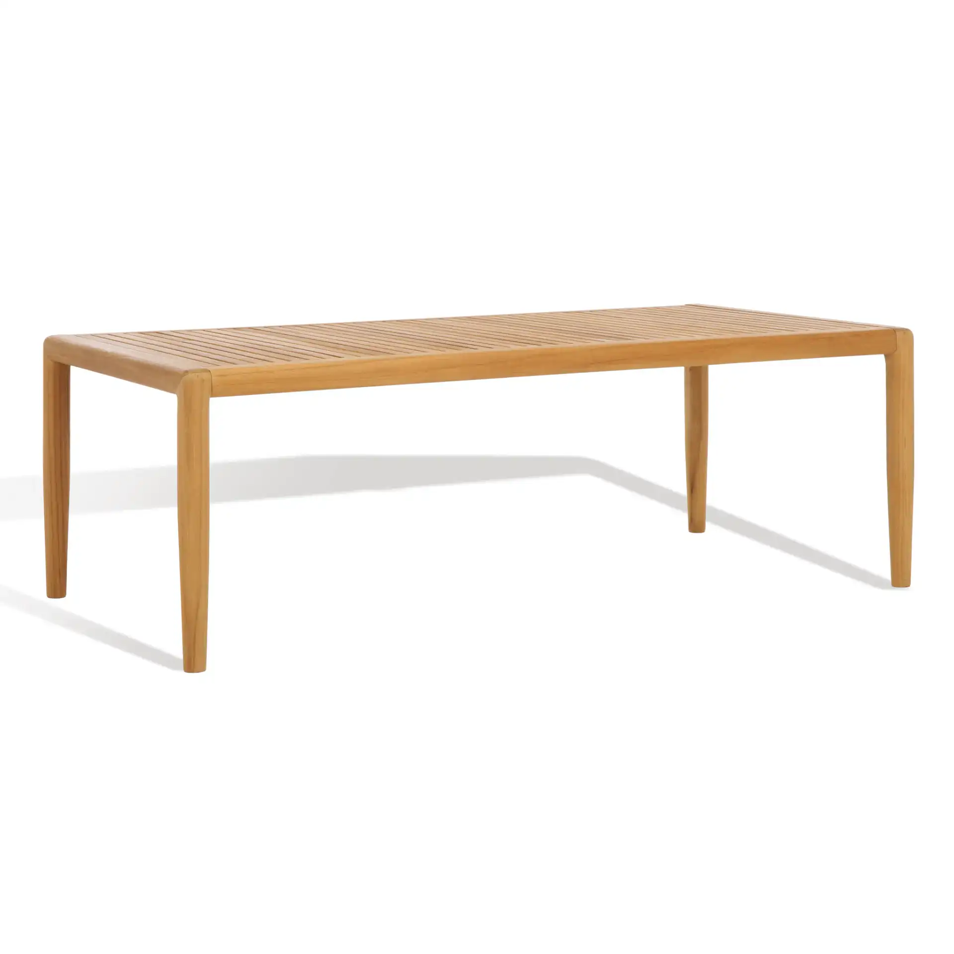 Tortuga Patio Coffee Table in Natural, detail view