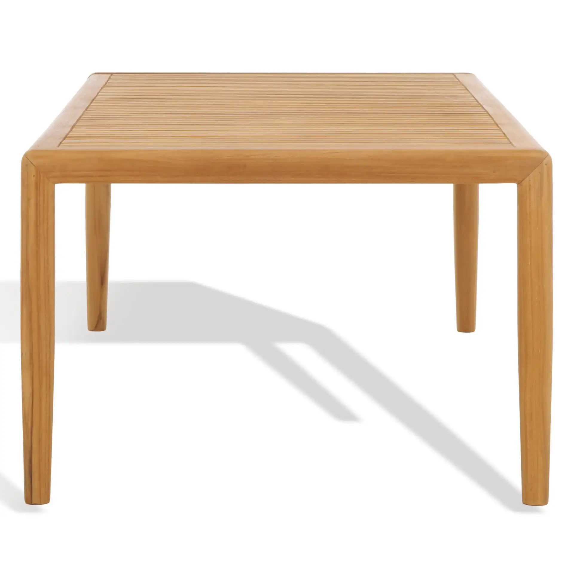 Tortuga Patio Coffee Table in Natural, detail view