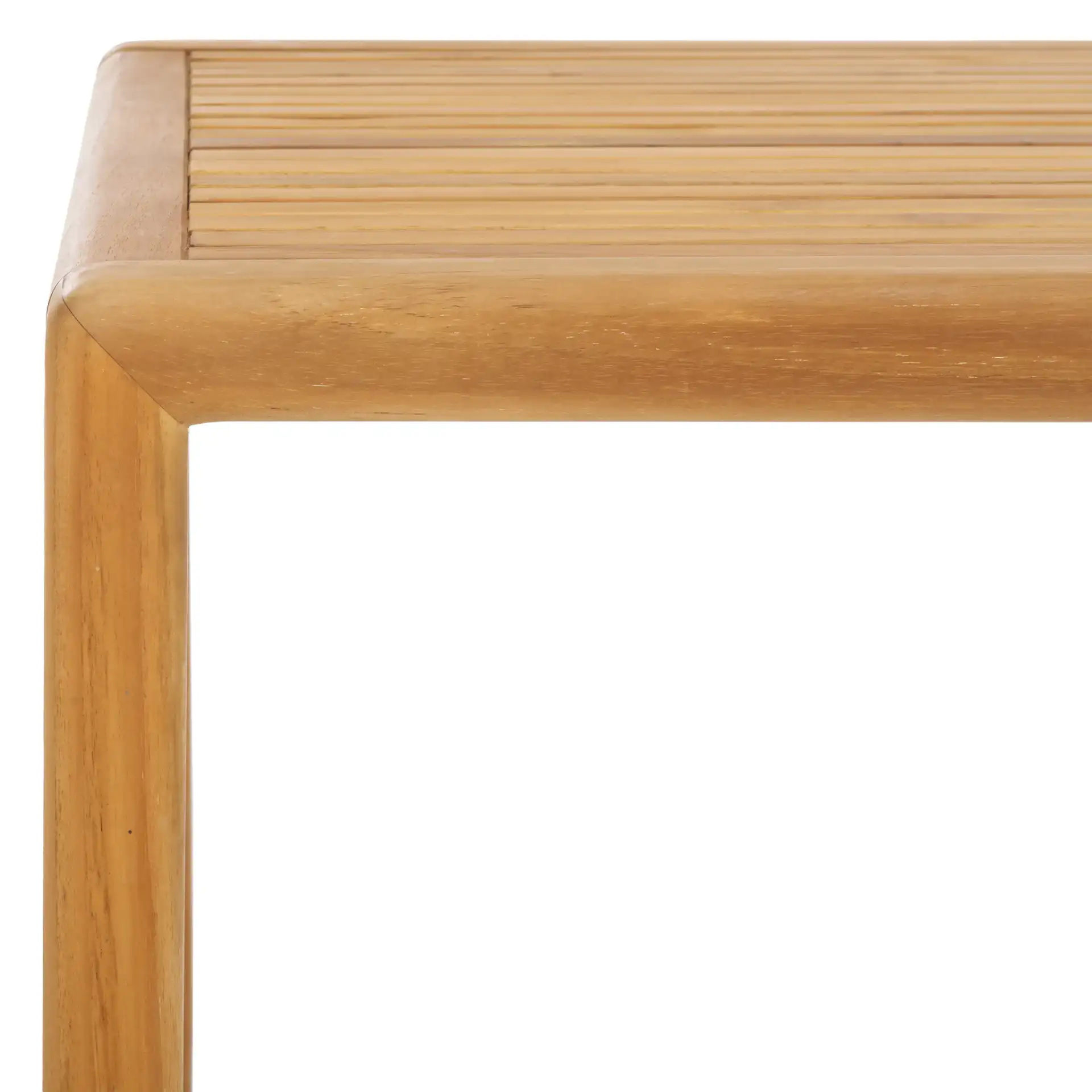 Tortuga Patio Chair in Natural / White in a styled room