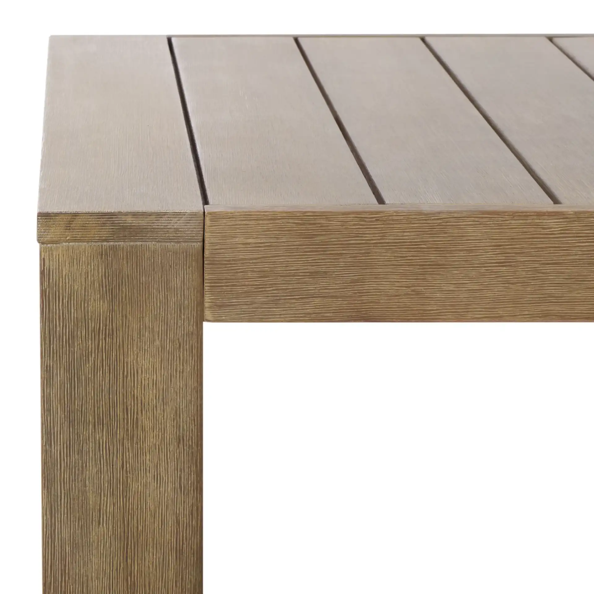 Santiago Patio Coffee Table in Natural in a styled room