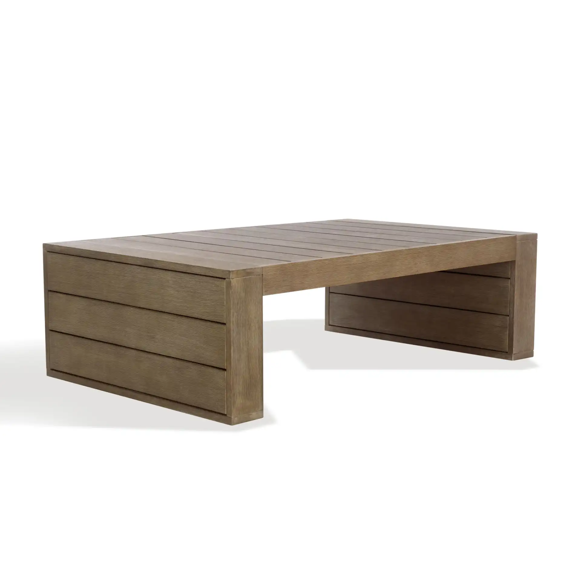 Santiago Patio Coffee Table in Natural, detail view