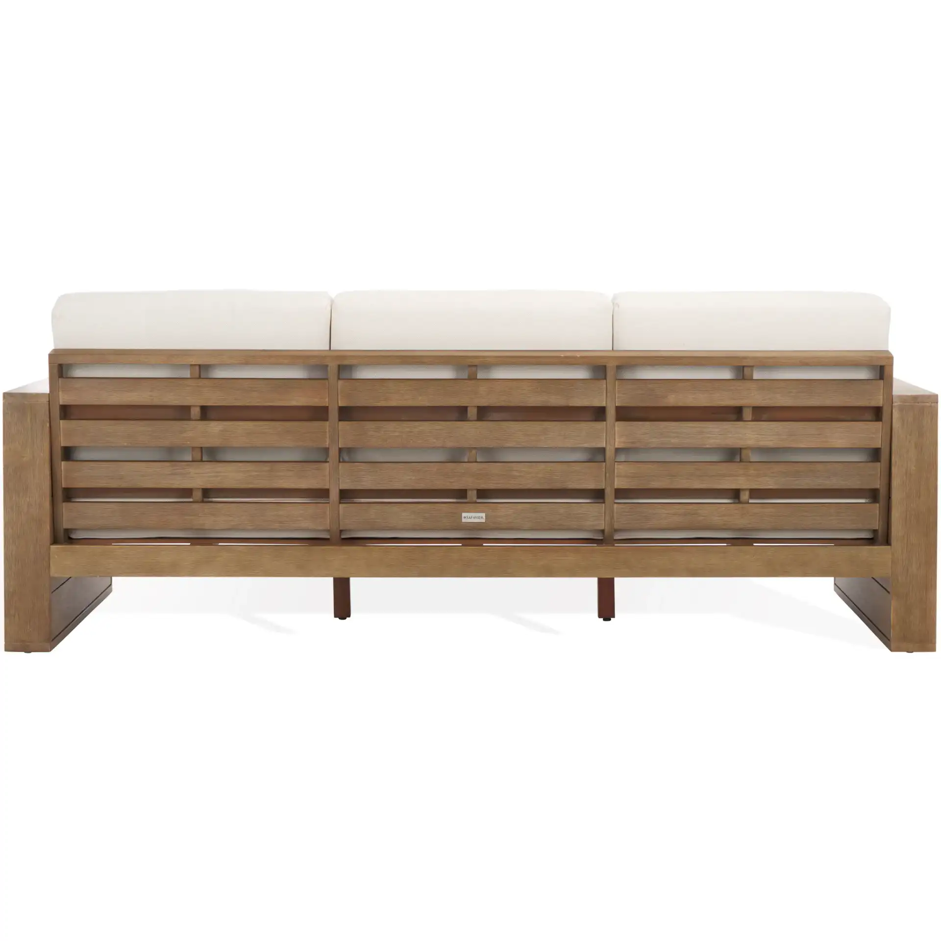 Santiago Eucalyptus Patio Sofa in Natural / Beige, detail view