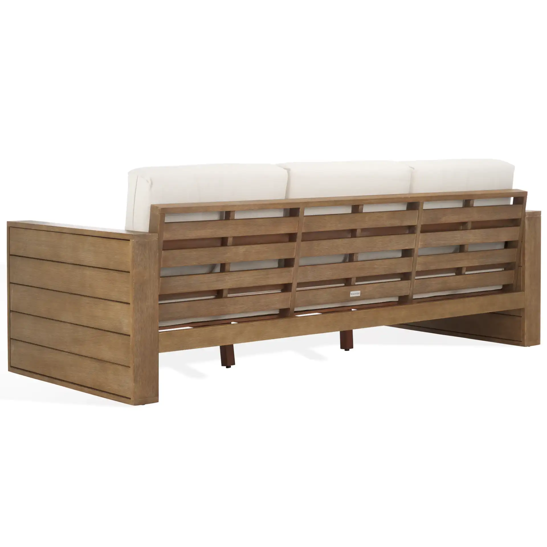 Santiago Eucalyptus Patio Sofa in Natural / Beige, detail view