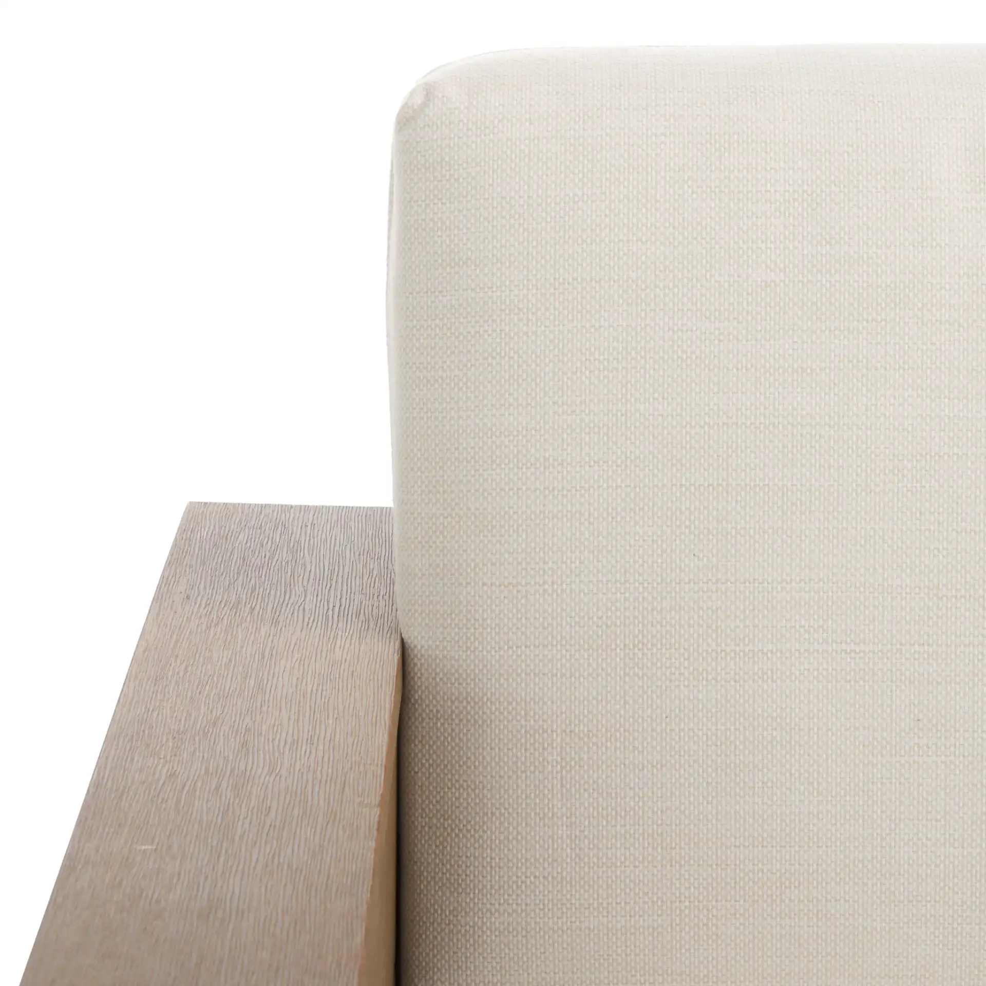 Santiago Eucalyptus Patio Sofa in Natural / Beige in a styled room