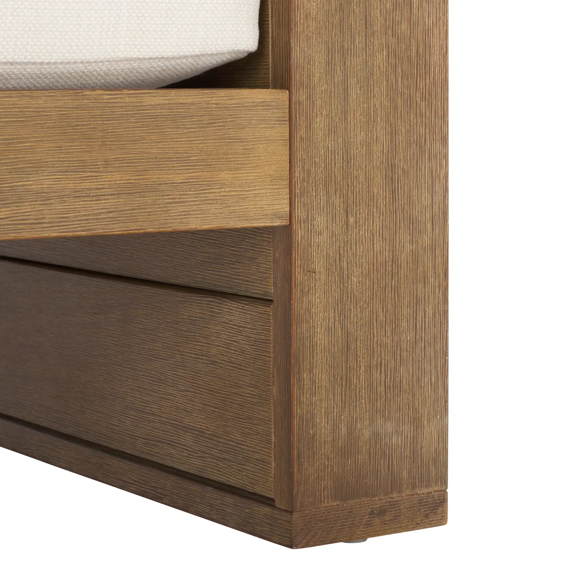 Santiago Eucalyptus Patio Sofa in Natural / Beige, detail view