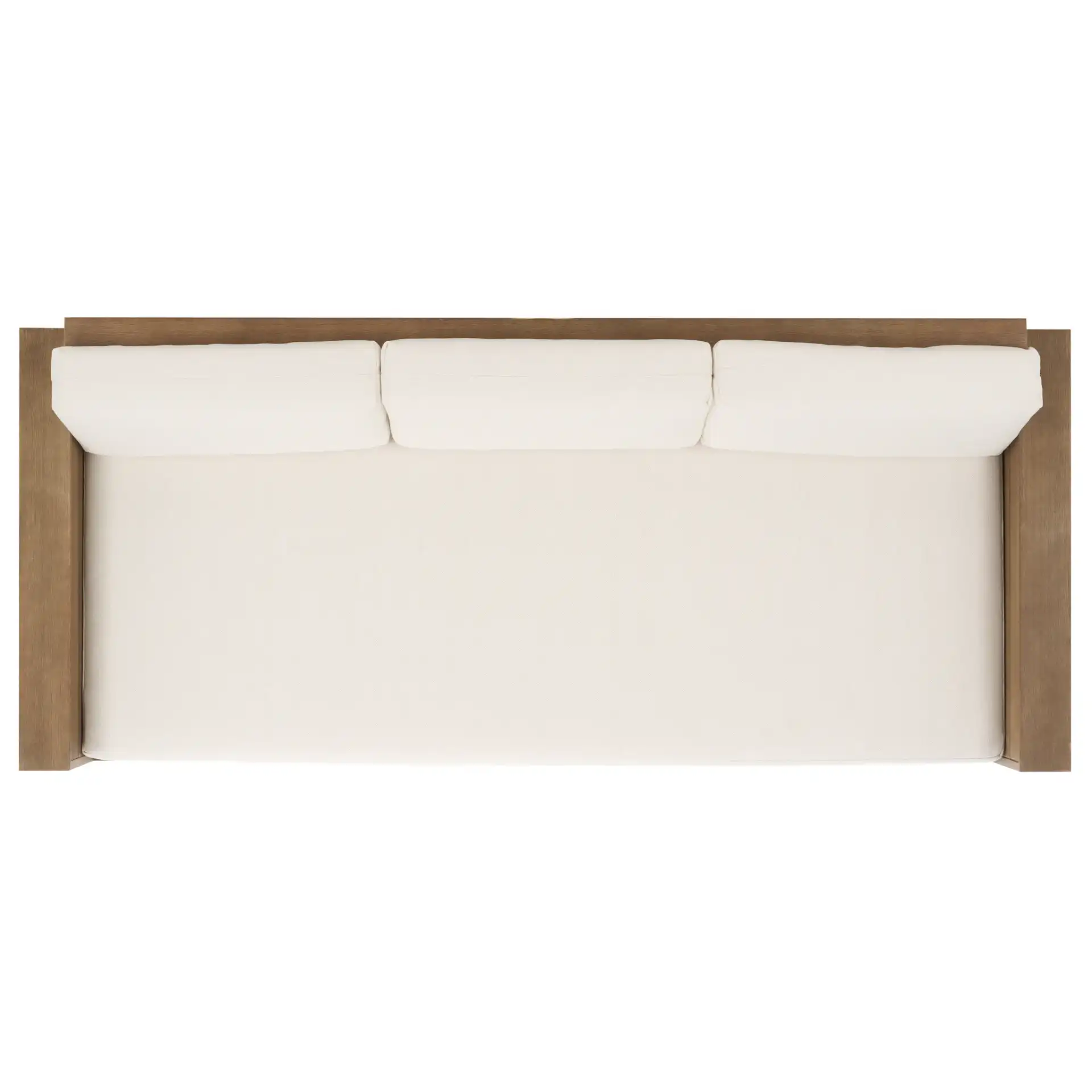 Santiago Eucalyptus Patio Sofa in Natural / Beige, detail view