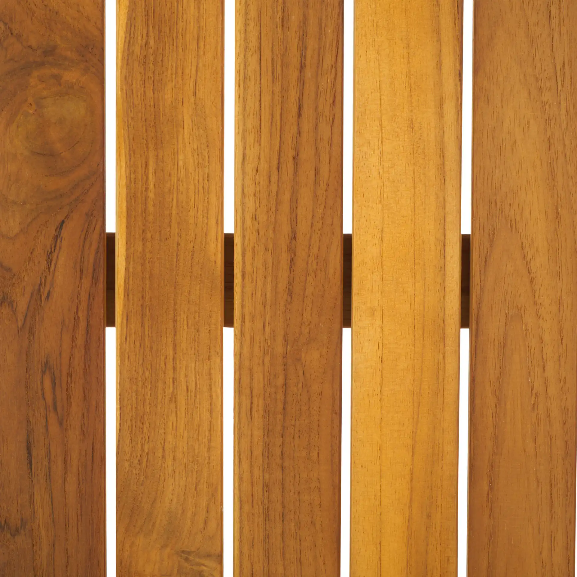 Mayaguana Teak Dining Table in Natural, detail view