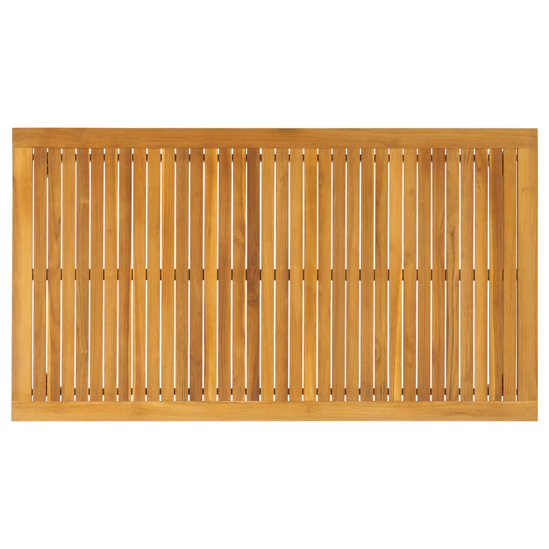 Mayaguana Teak Dining Table in Natural, detail view
