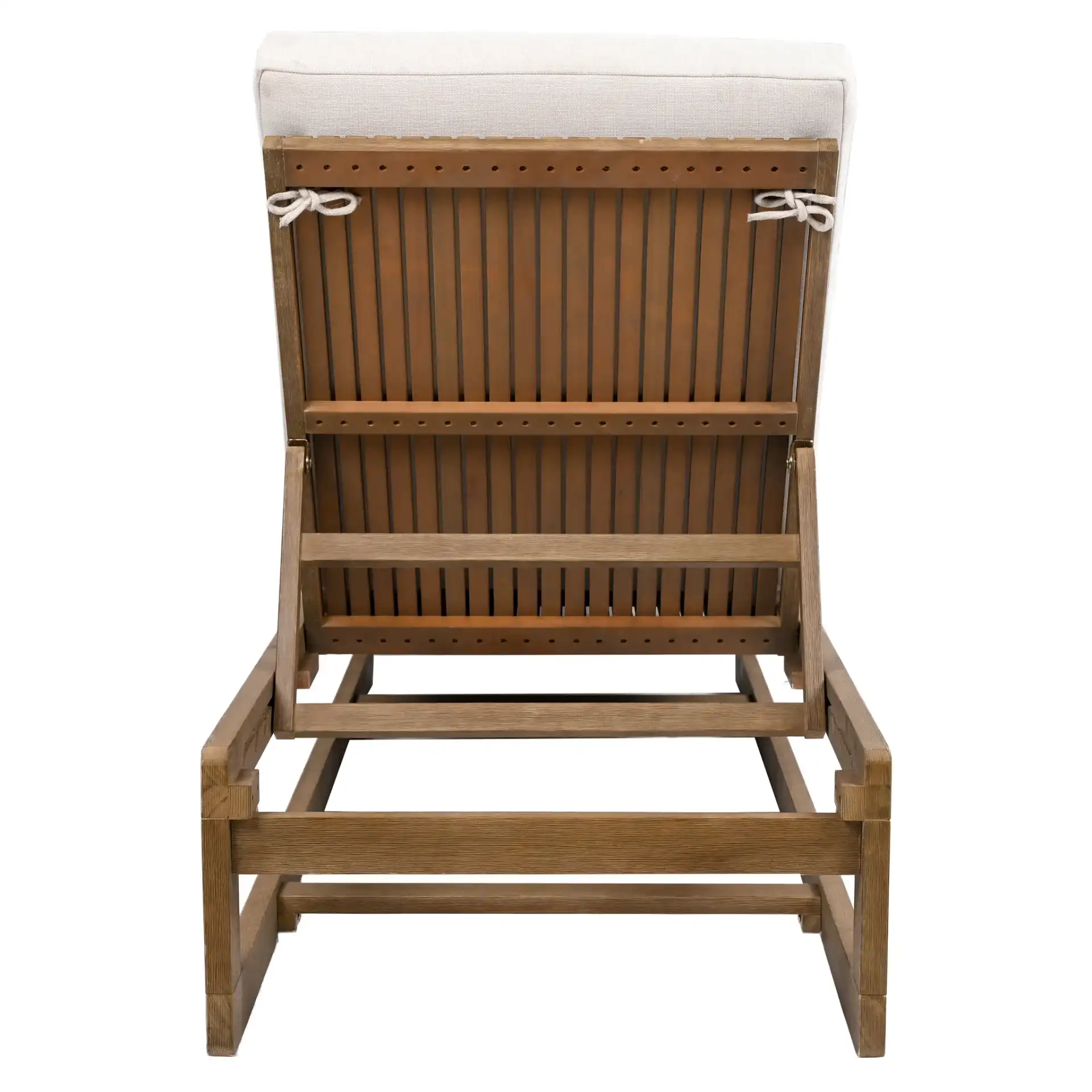 Saint Vincent Chaise Lounge in Natural / Beige, detail view