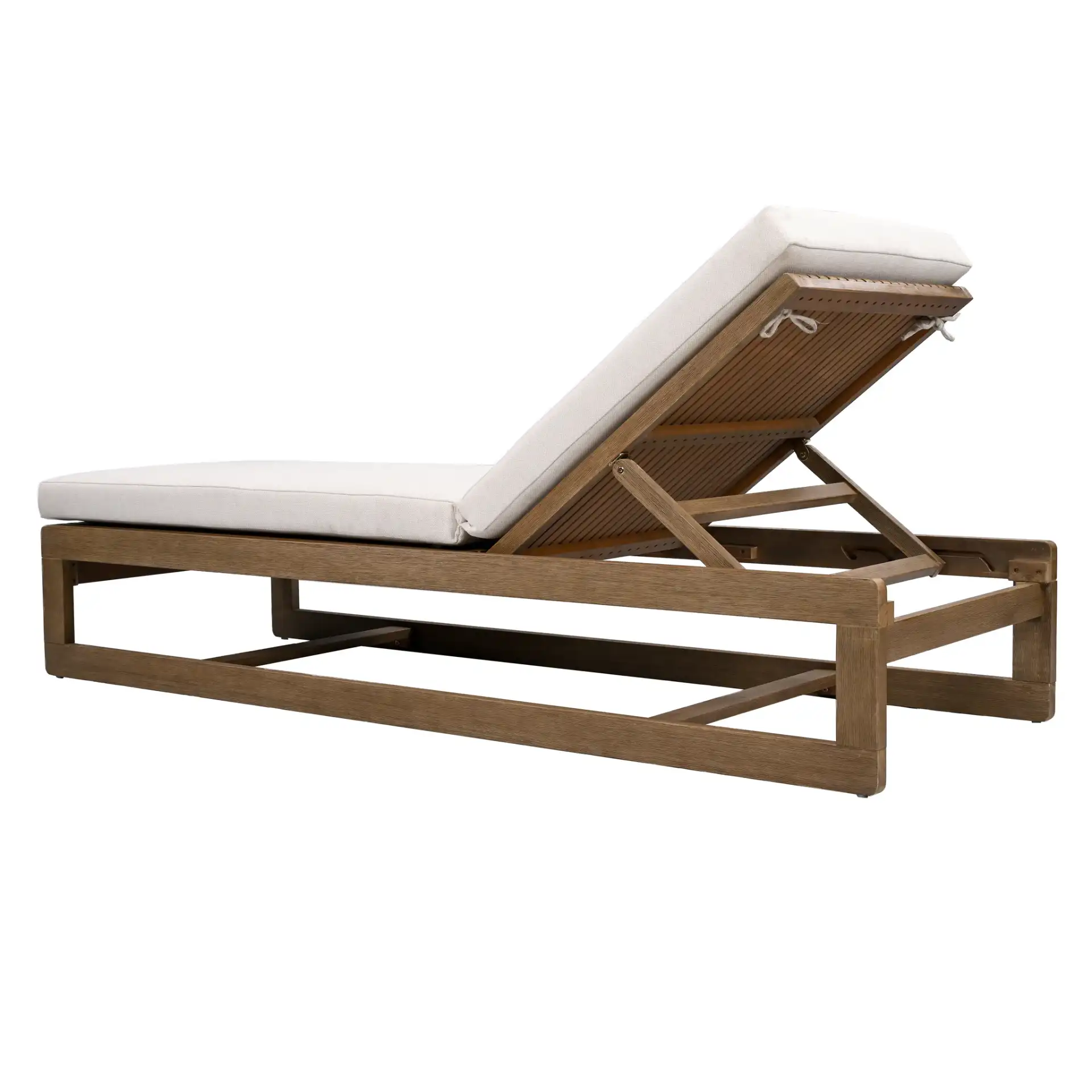 Saint Vincent Chaise Lounge in Natural / Beige, detail view