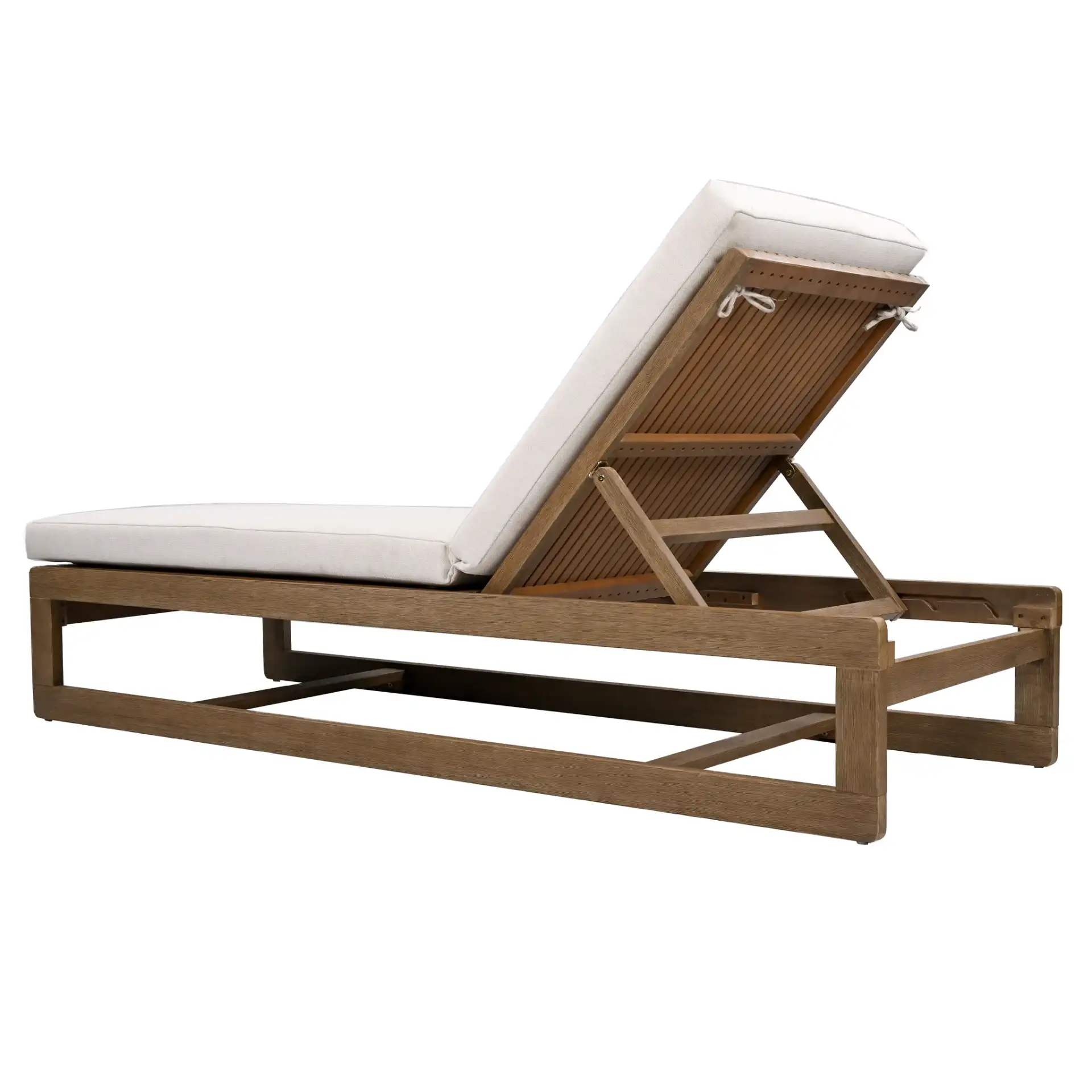 Saint Vincent Chaise Lounge in Natural / Beige, detail view