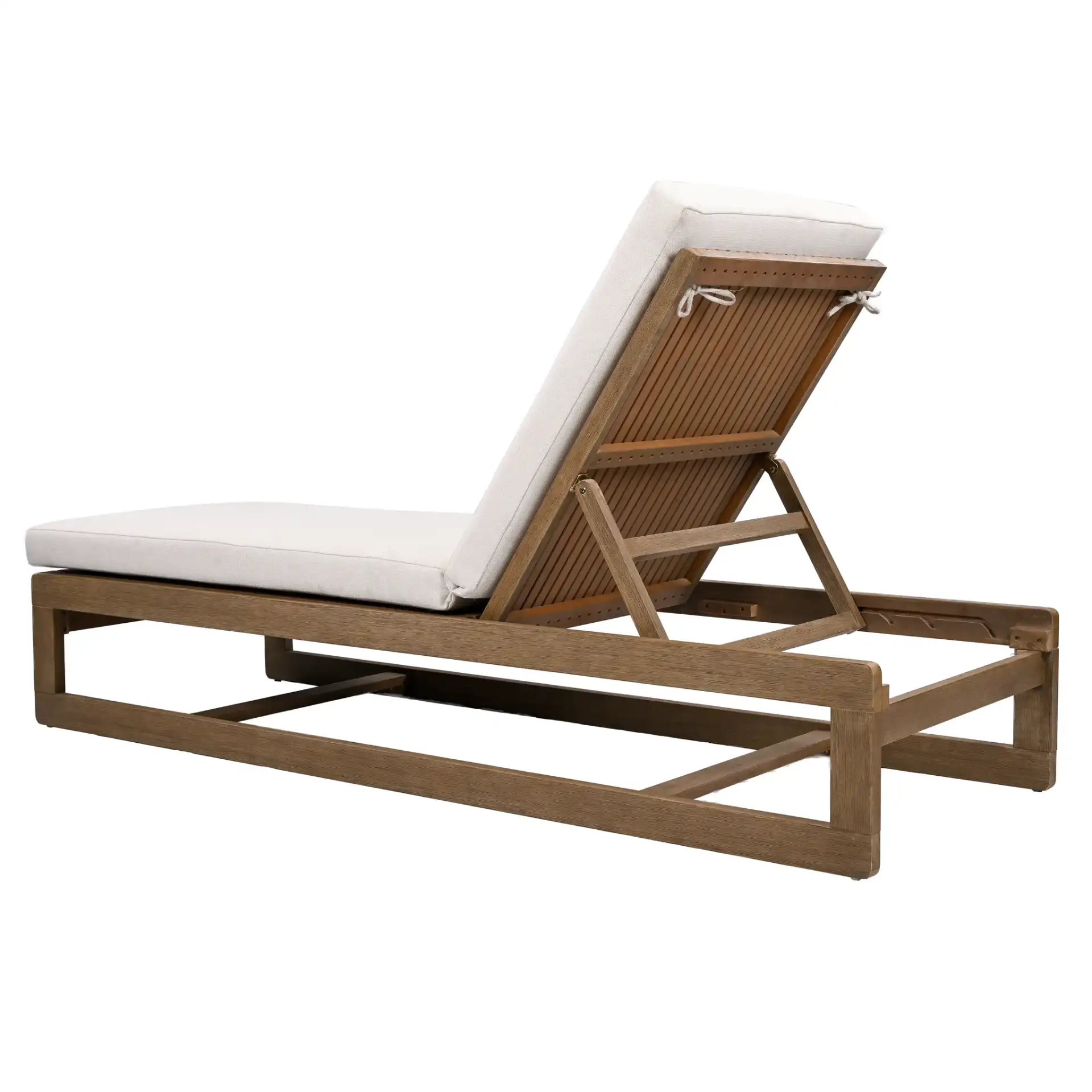 Saint Vincent Chaise Lounge in Natural / Beige, detail view