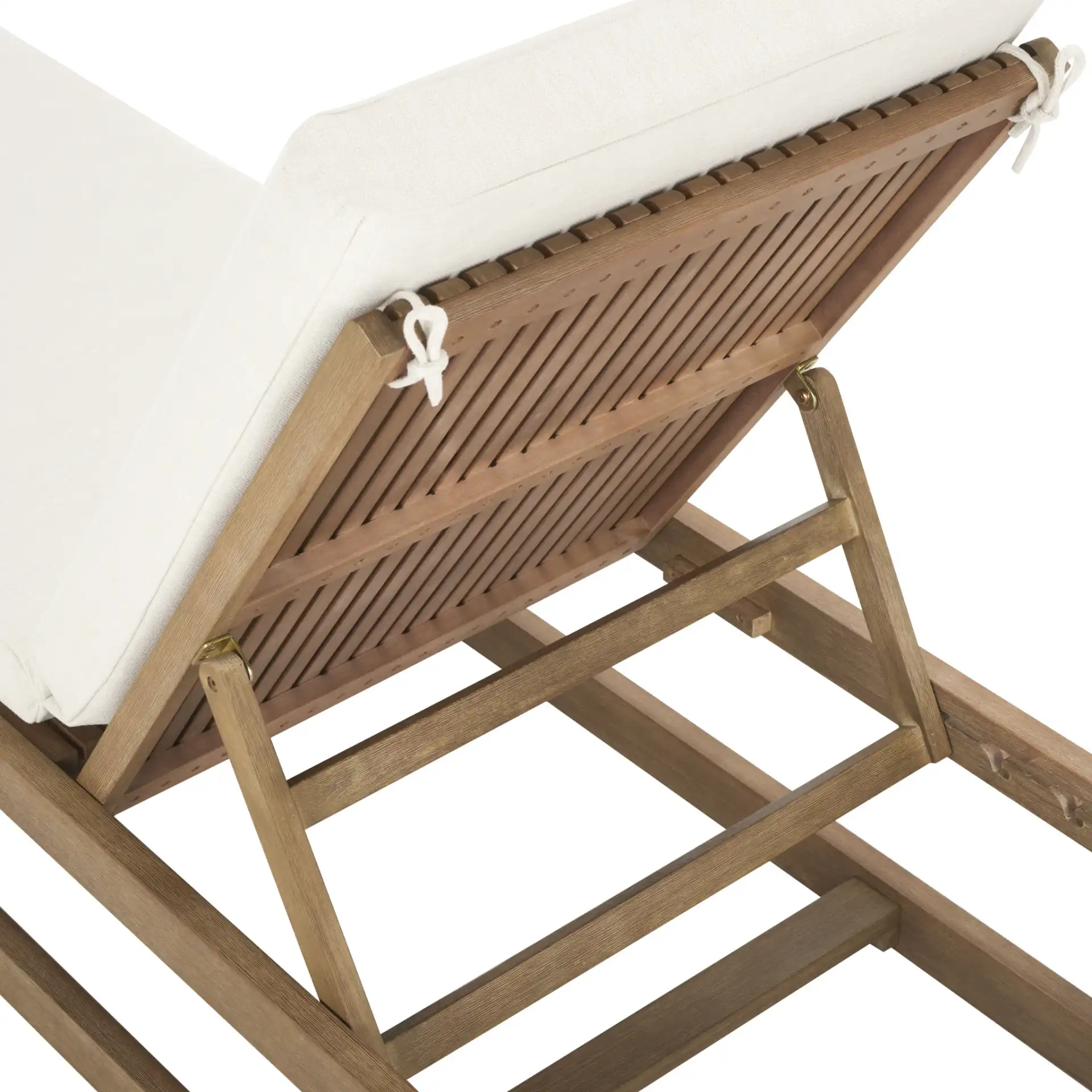 Saint Vincent Chaise Lounge in Natural / Beige in a styled room