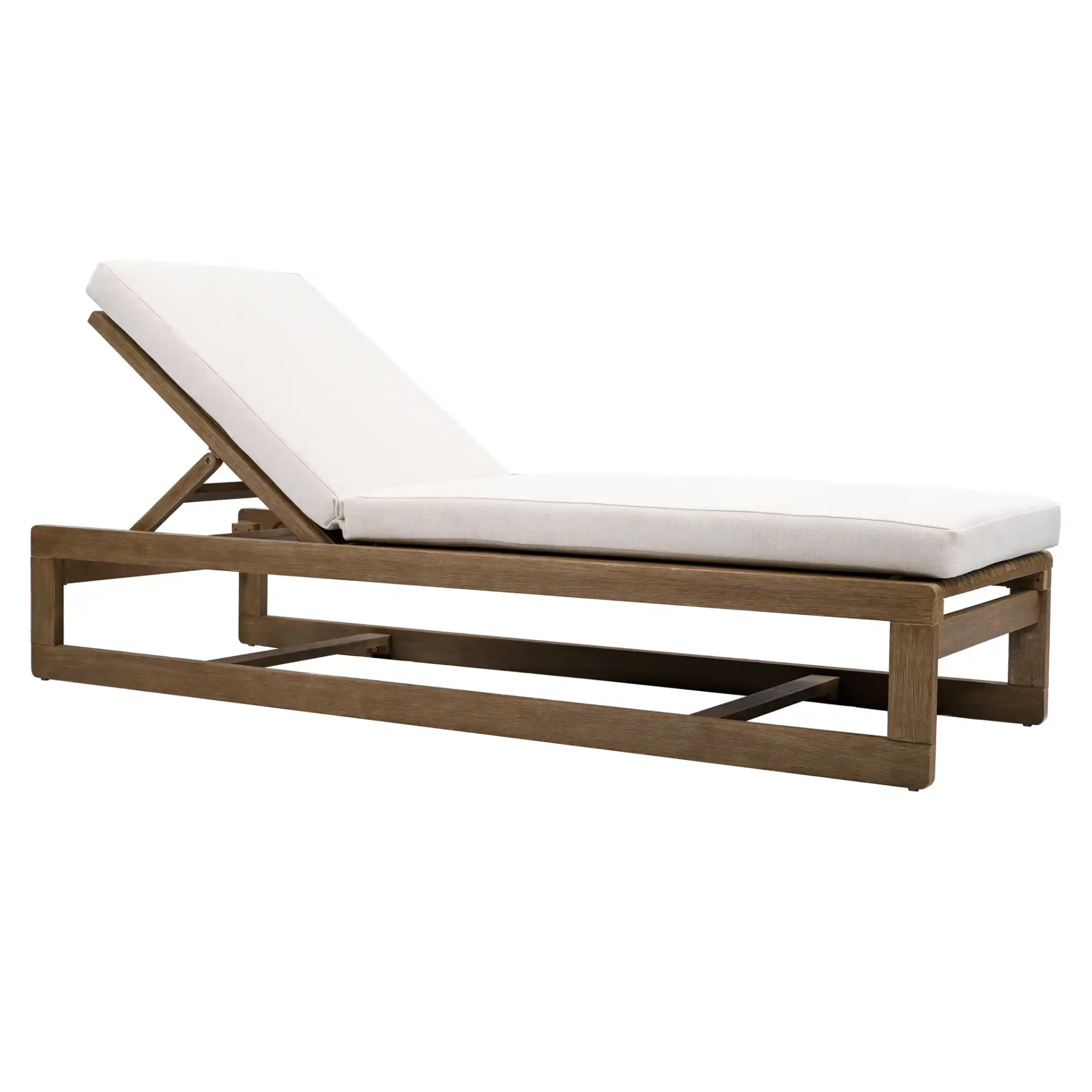 Saint Vincent Chaise Lounge in Natural / Beige, detail view