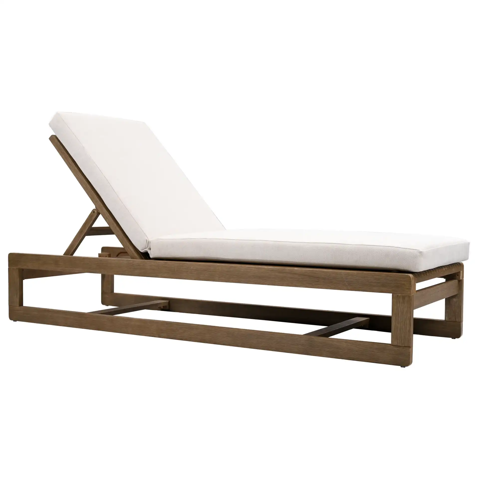 Saint Vincent Chaise Lounge in Natural / Beige, detail view
