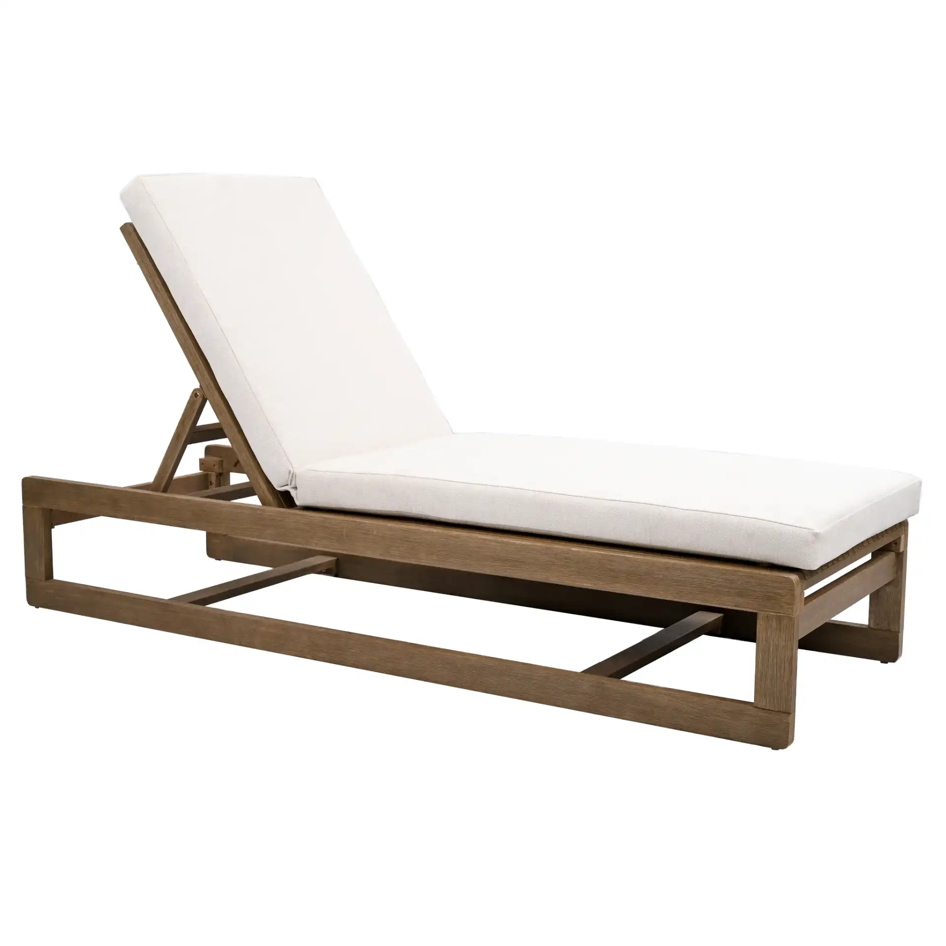 Saint Vincent Chaise Lounge in Natural / Beige, detail view