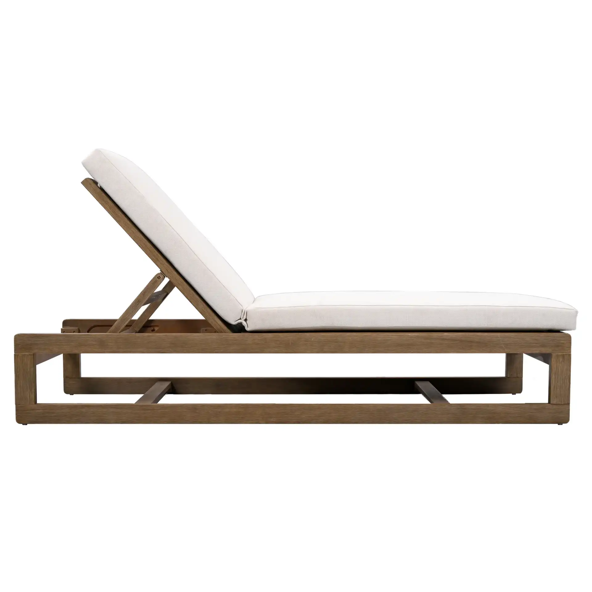 Saint Vincent Chaise Lounge in Natural / Beige, detail view