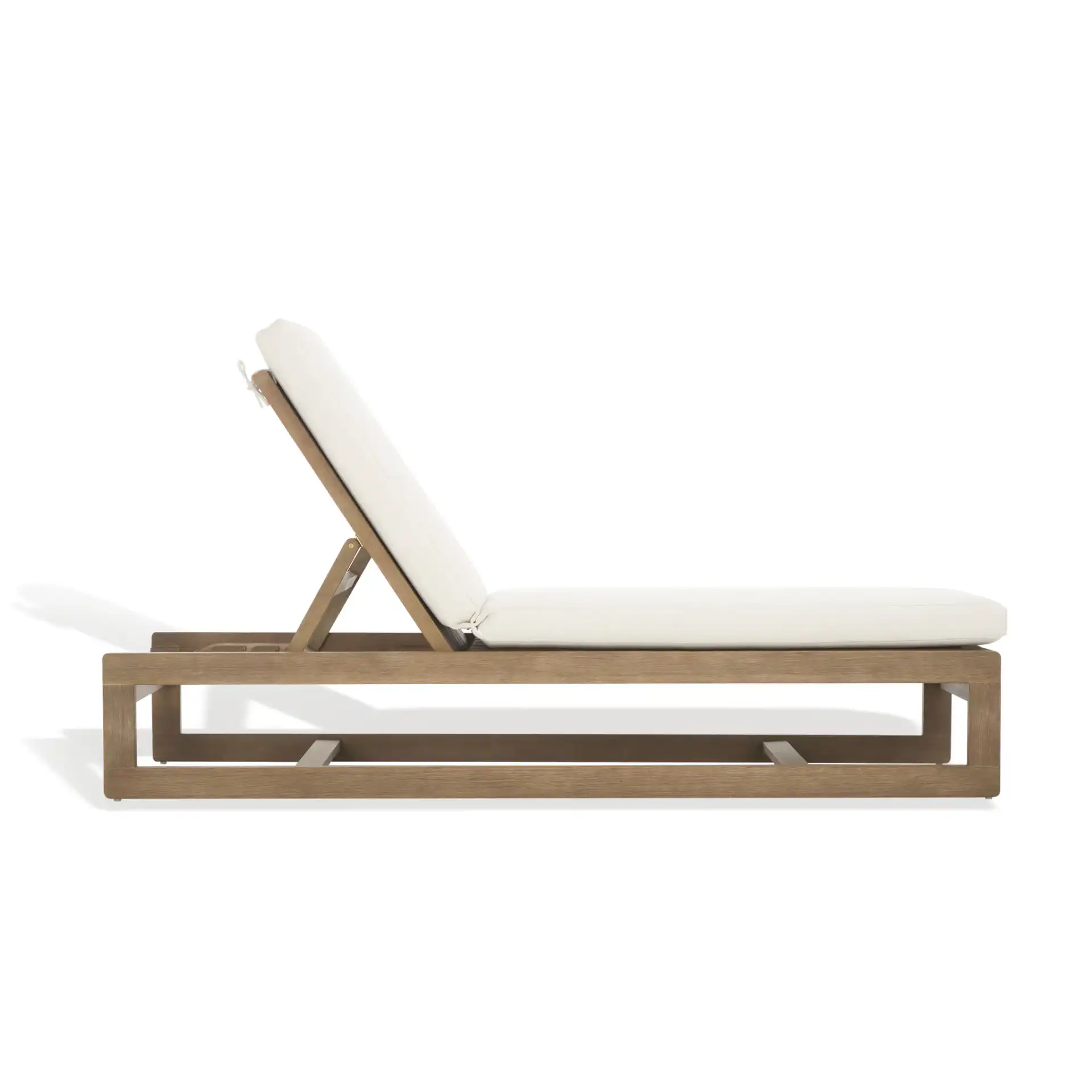 Saint Vincent Chaise Lounge in Natural / Beige, detail view
