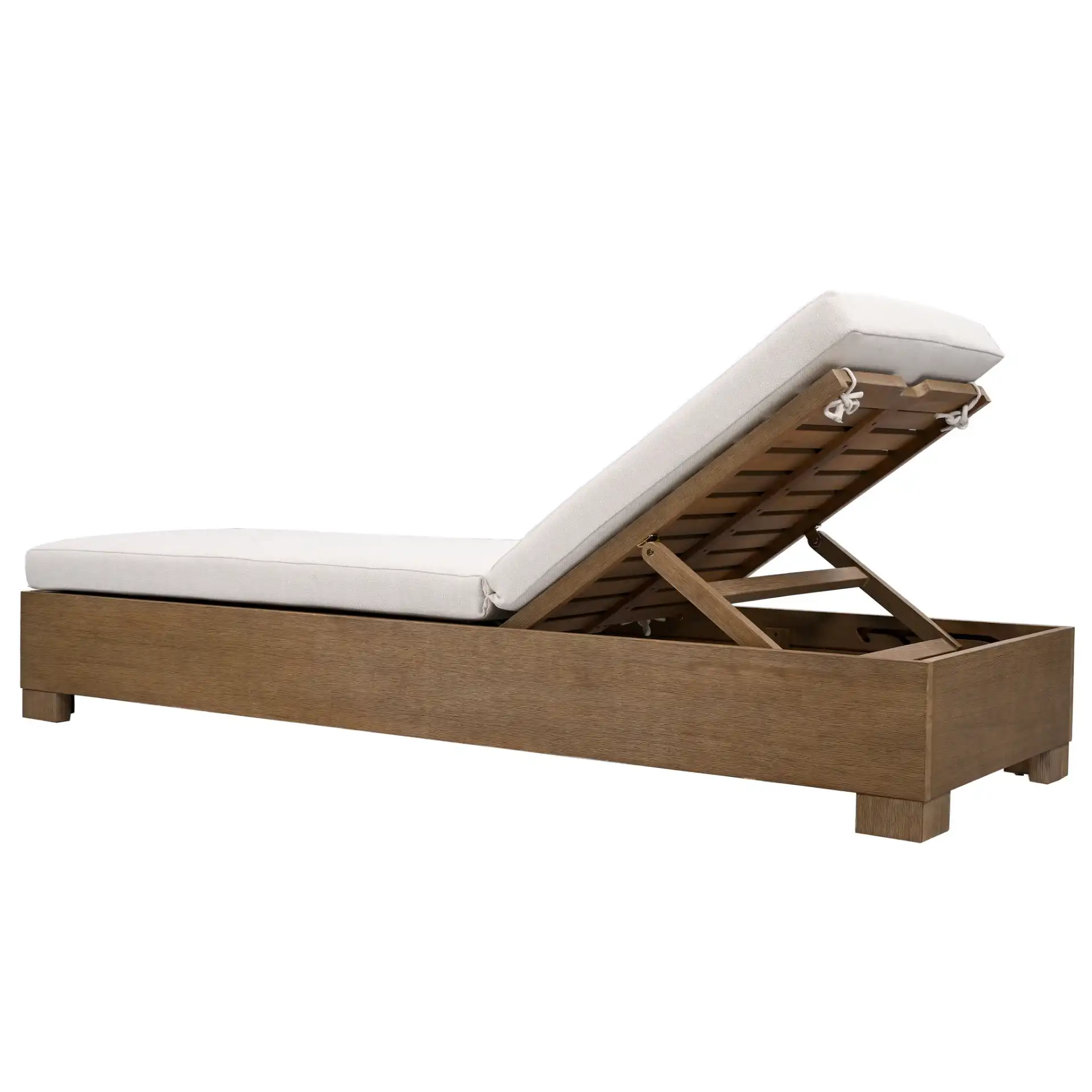 Blanquilla Chaise Lounge in Natural / Beige, detail view