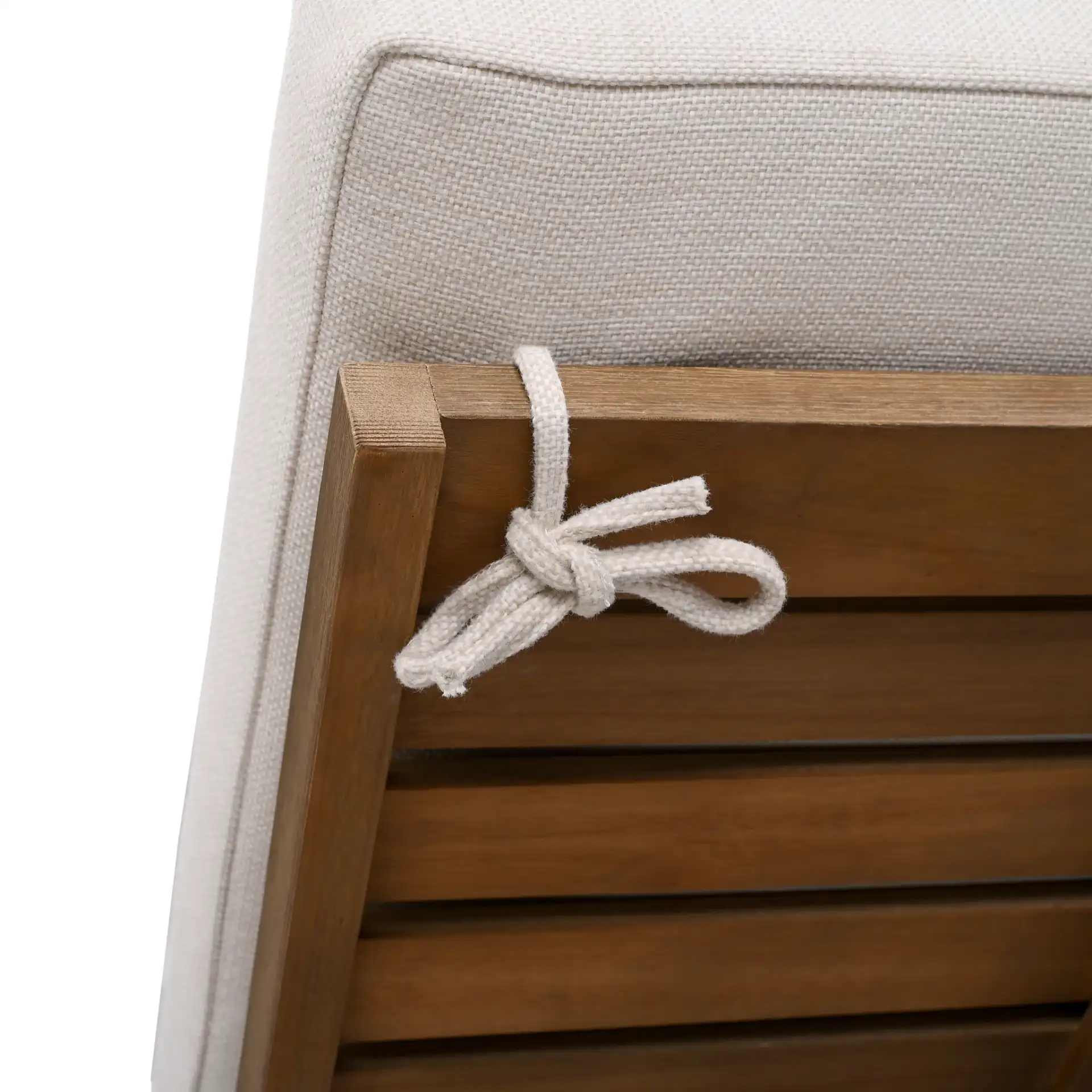 Blanquilla Chaise Lounge in Natural / Beige in a styled room