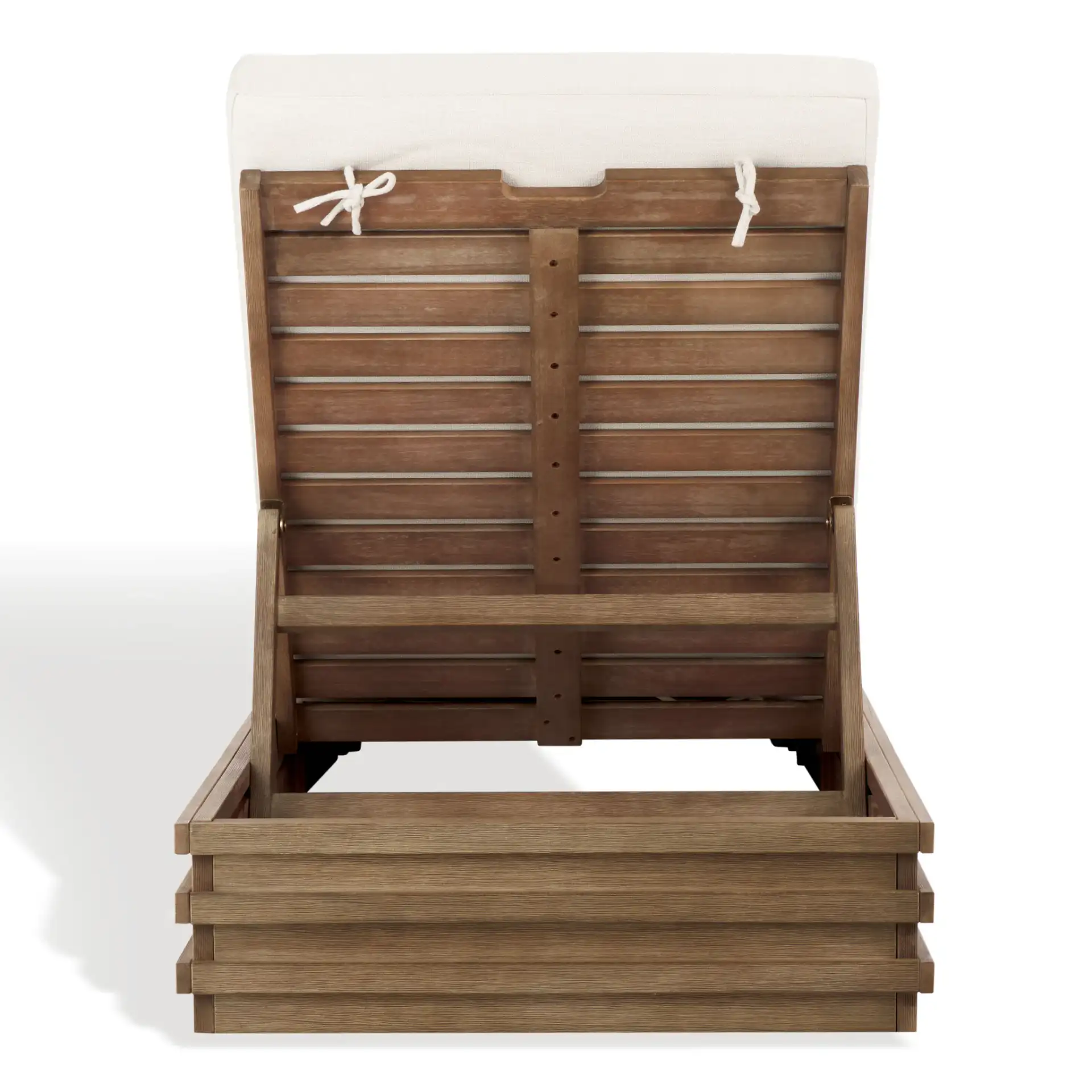 Barbados Chaise Lounge in Natural / Beige, detail view