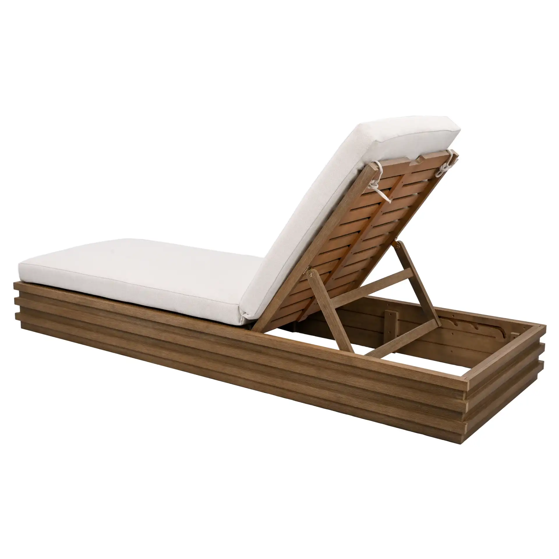 Barbados Chaise Lounge in Natural / Beige, detail view