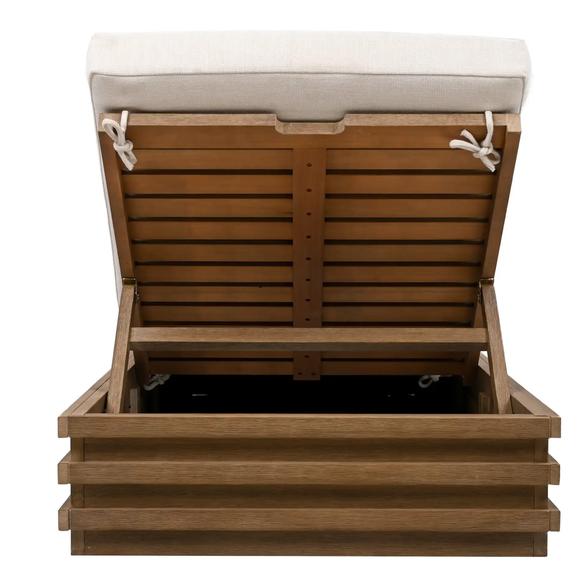 Barbados Chaise Lounge in Natural / Beige, detail view