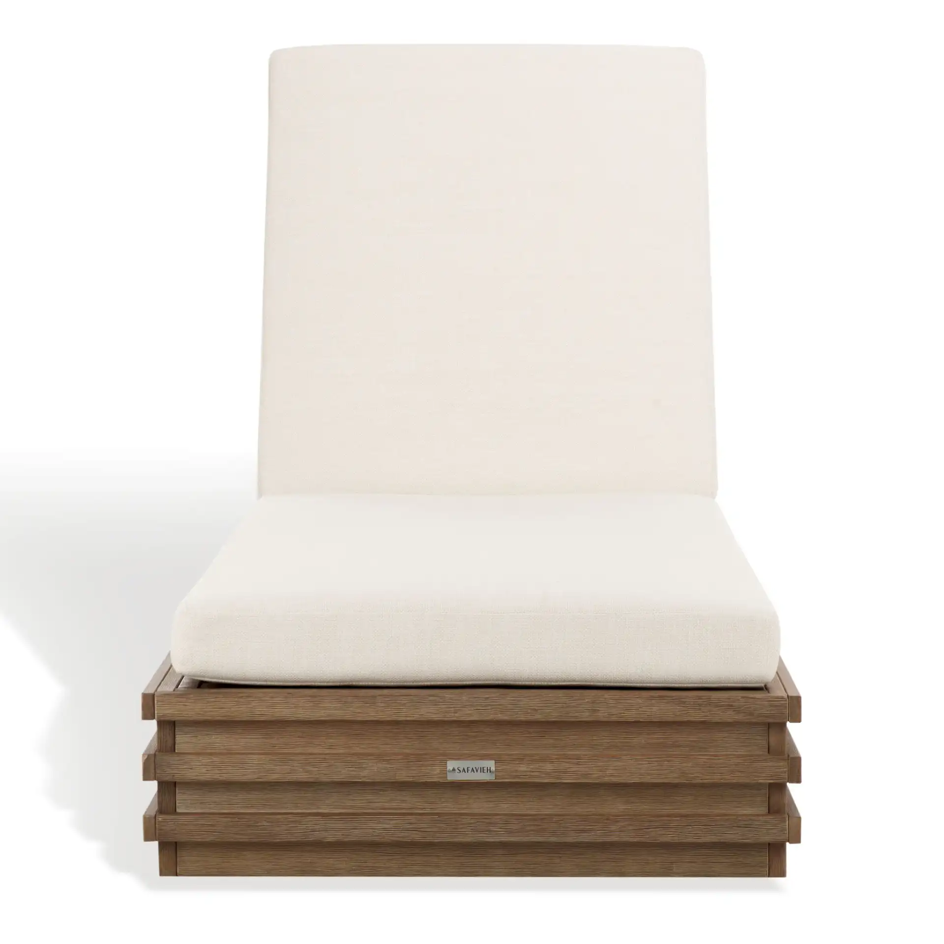 Barbados Chaise Lounge in Natural / Beige, detail view