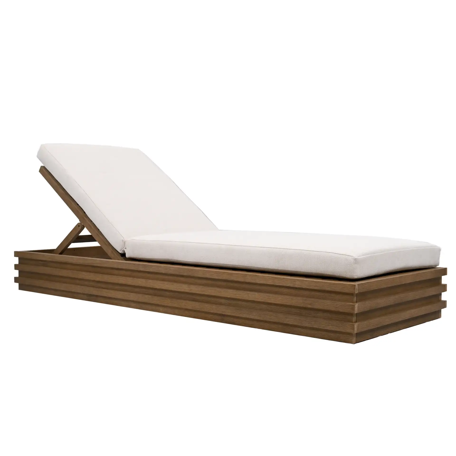Barbados Chaise Lounge in Natural / Beige, detail view