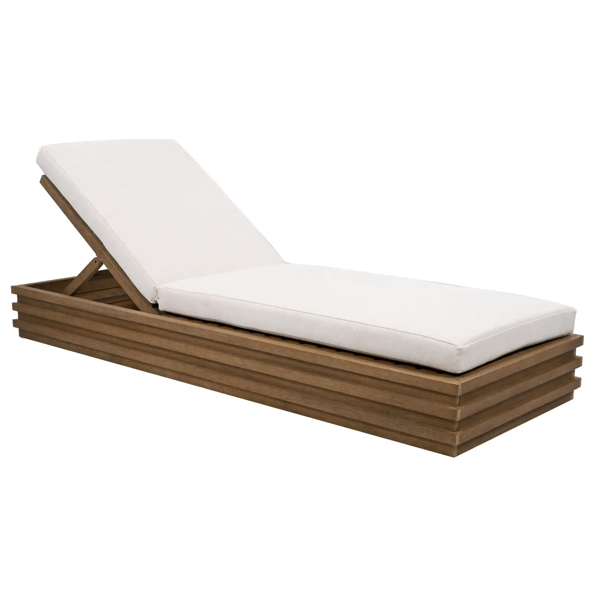 Barbados Chaise Lounge in Natural / Beige, detail view