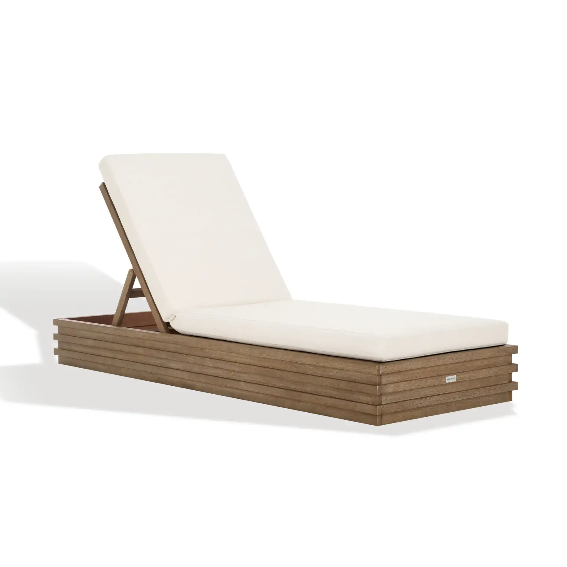 Barbados Chaise Lounge in Natural / Beige