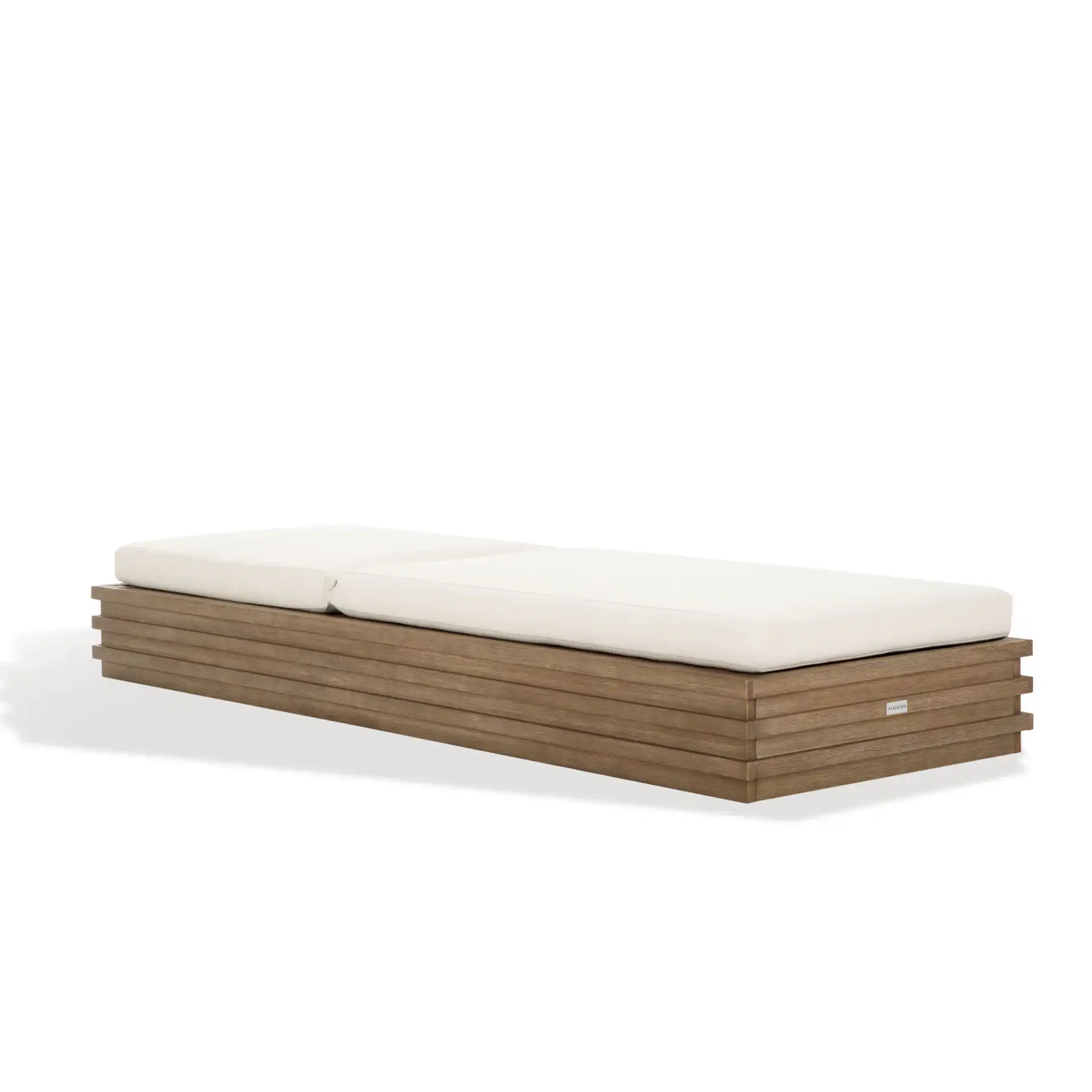 Barbados Chaise Lounge in Natural / Beige, detail view
