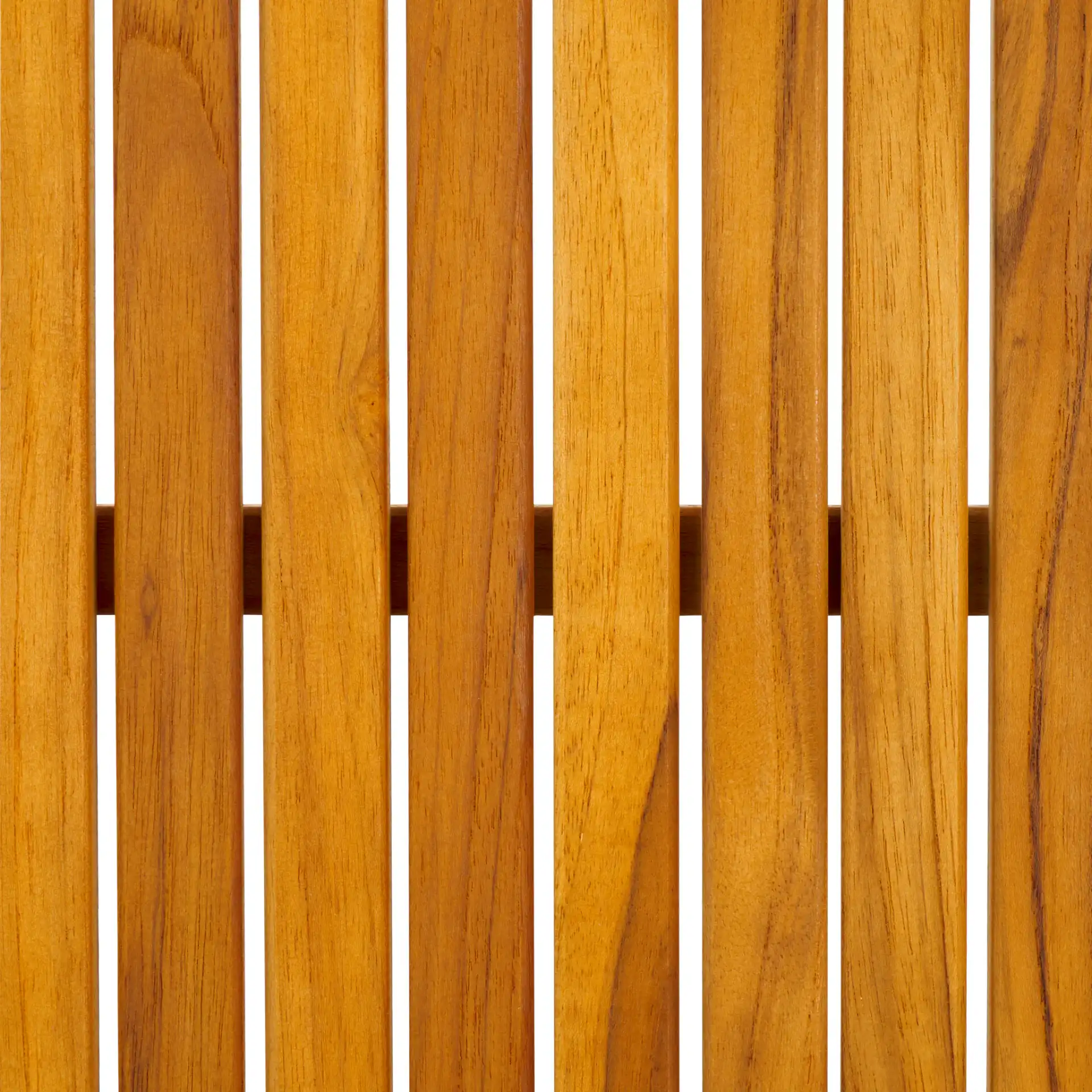 Samoa Teak Patio Coffee Table in Natural, detail view