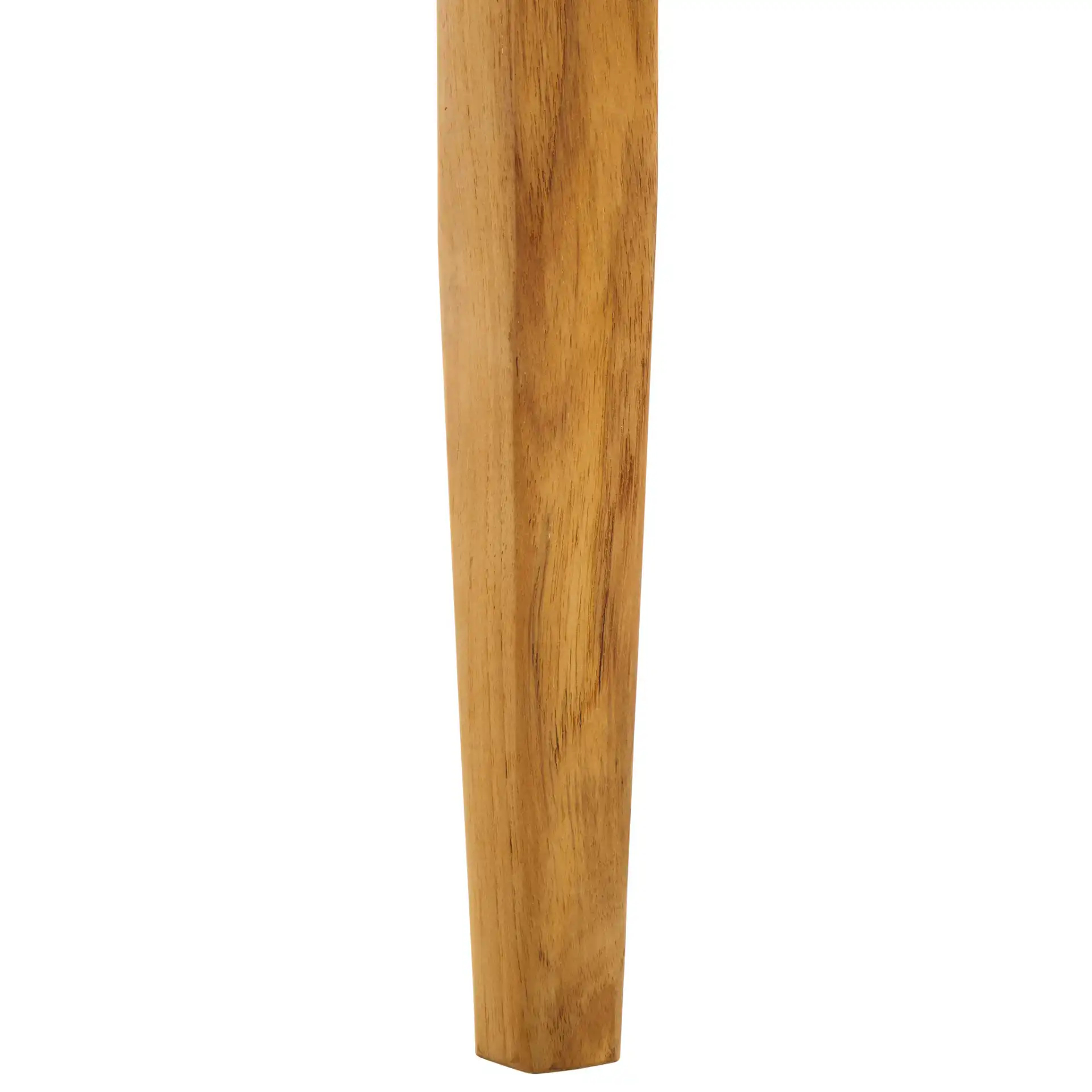 Samoa Teak Patio Accent Table in Natural in a styled room