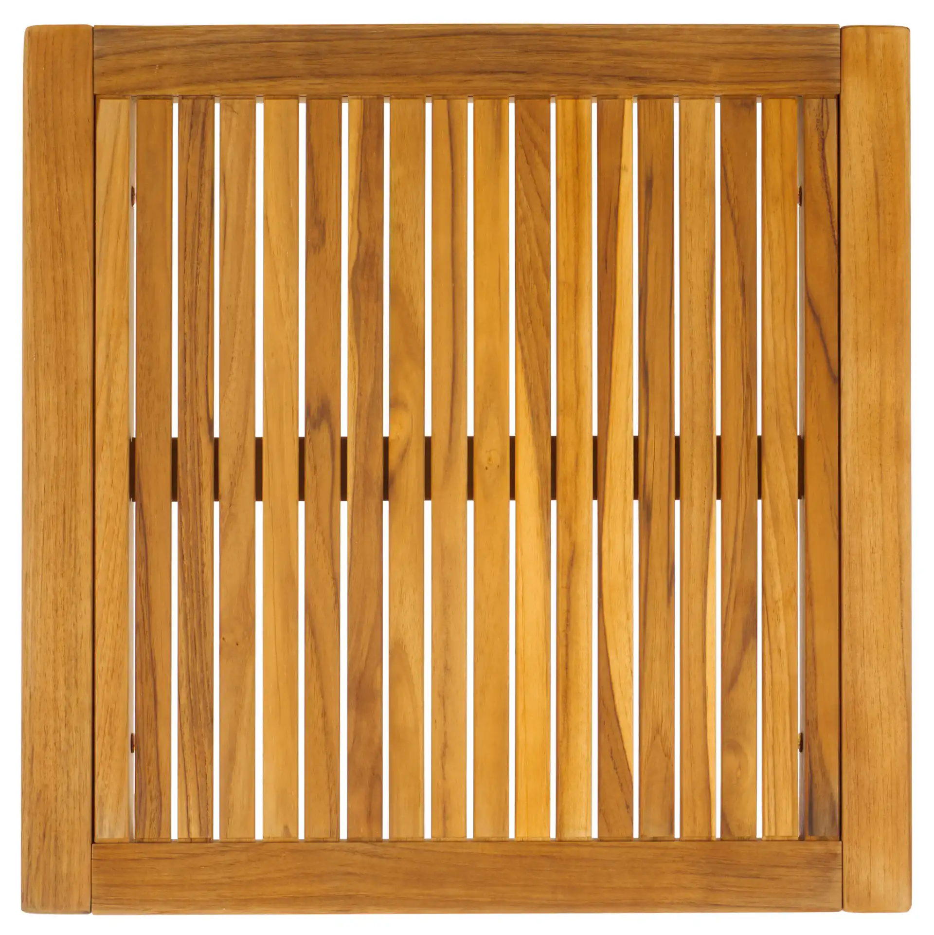 Samoa Teak Patio Accent Table in Natural, detail view