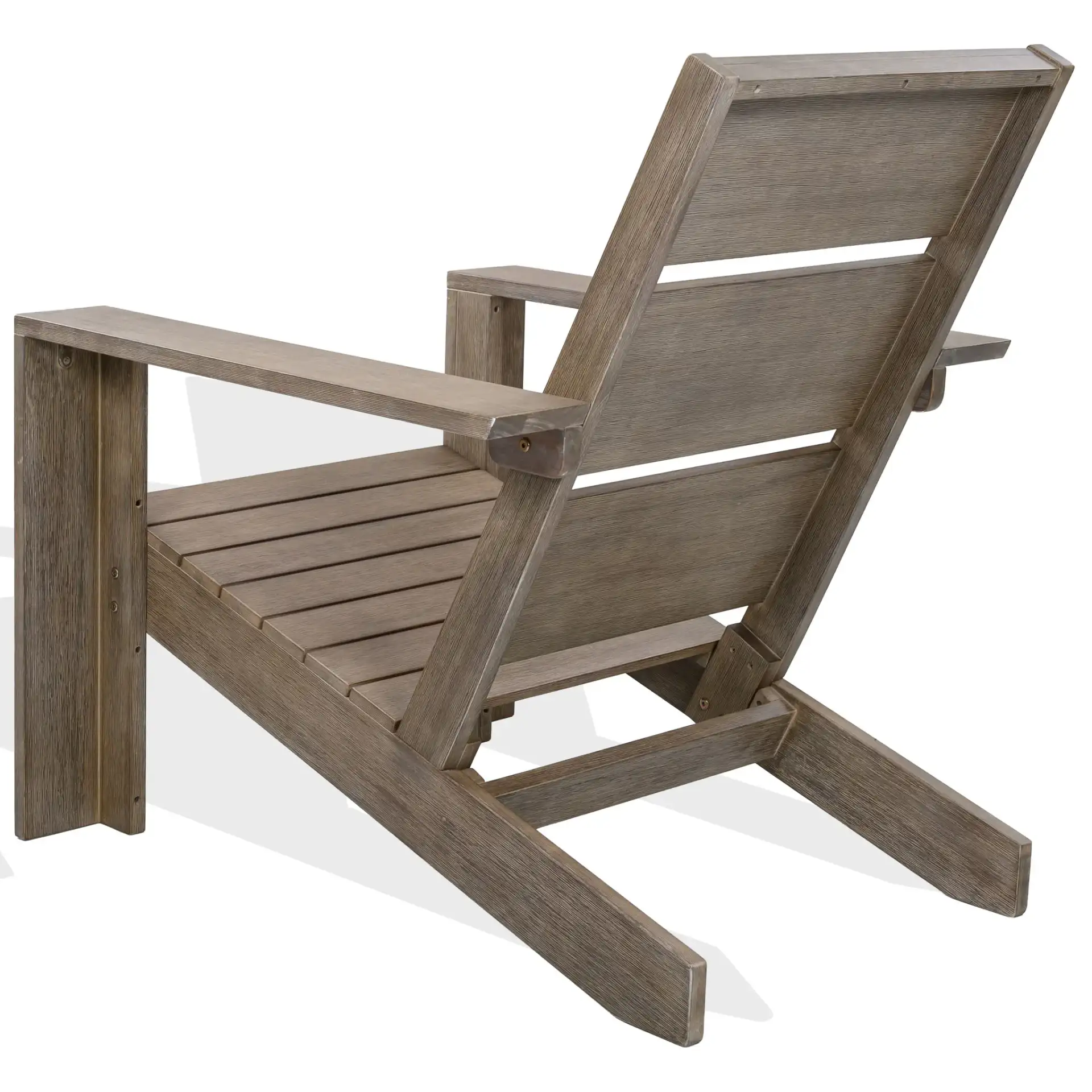 Coral Adirondack Chair in Gray, detail view