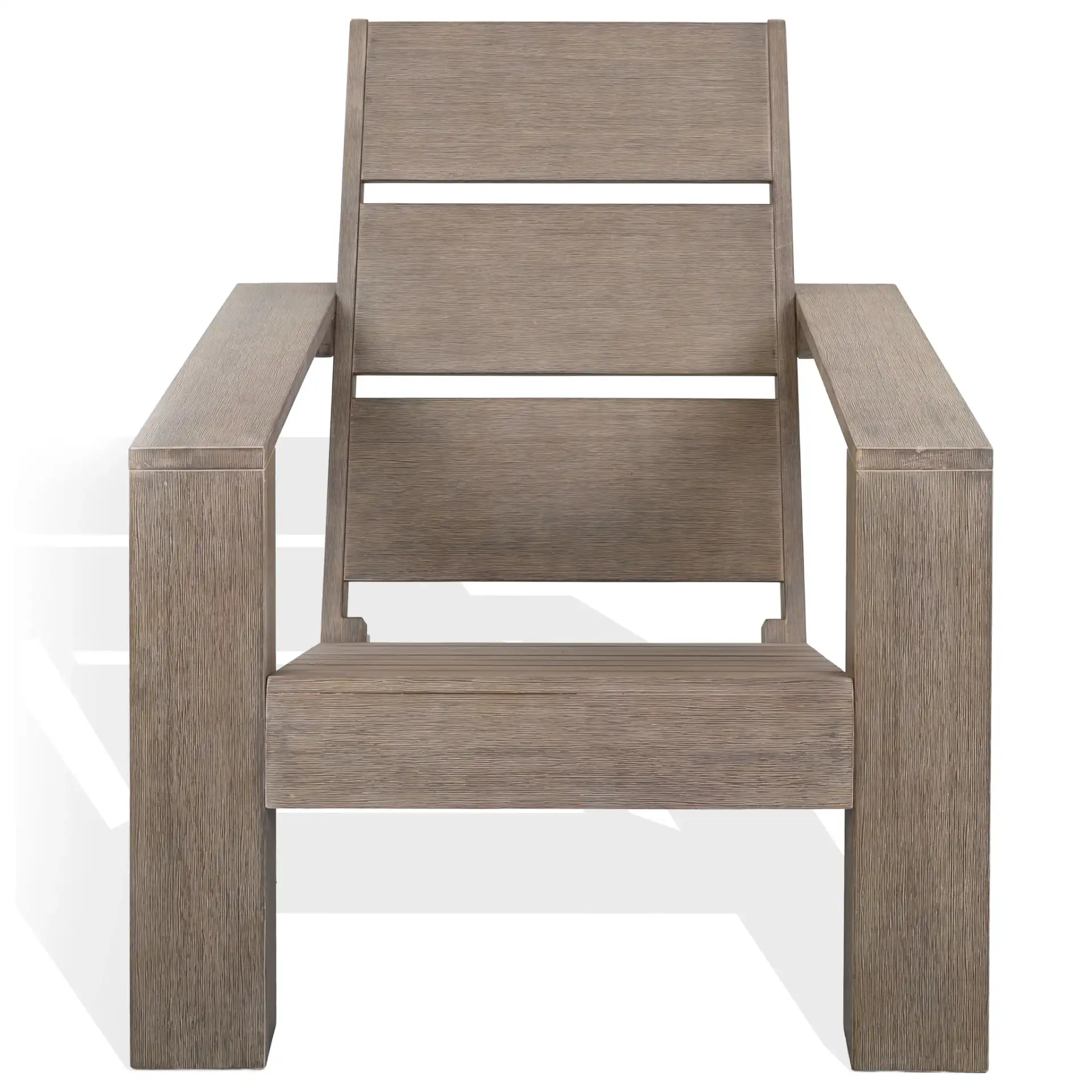 Coral Adirondack Chair in Gray, detail view