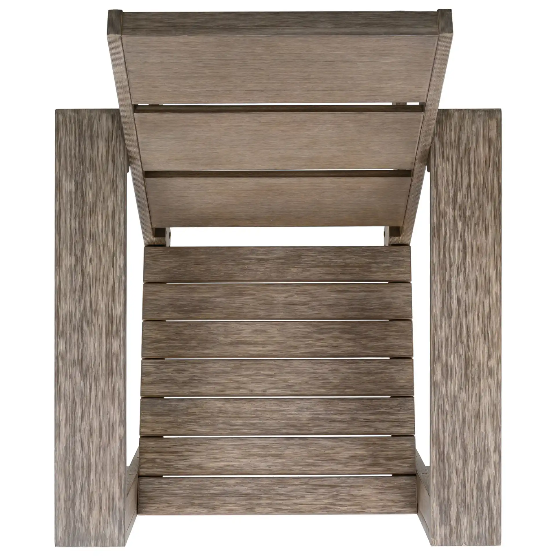 Coral Adirondack Chair in Gray, detail view