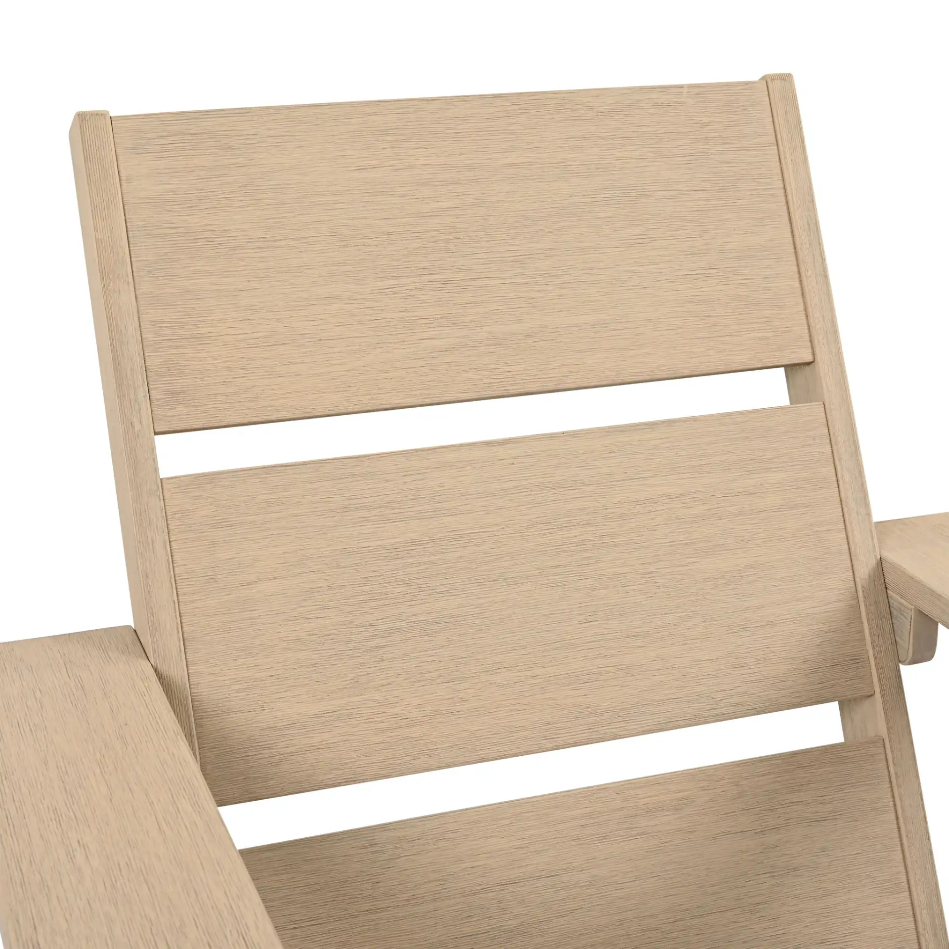 Calypso Adirondack Chair in Sand in a styled room