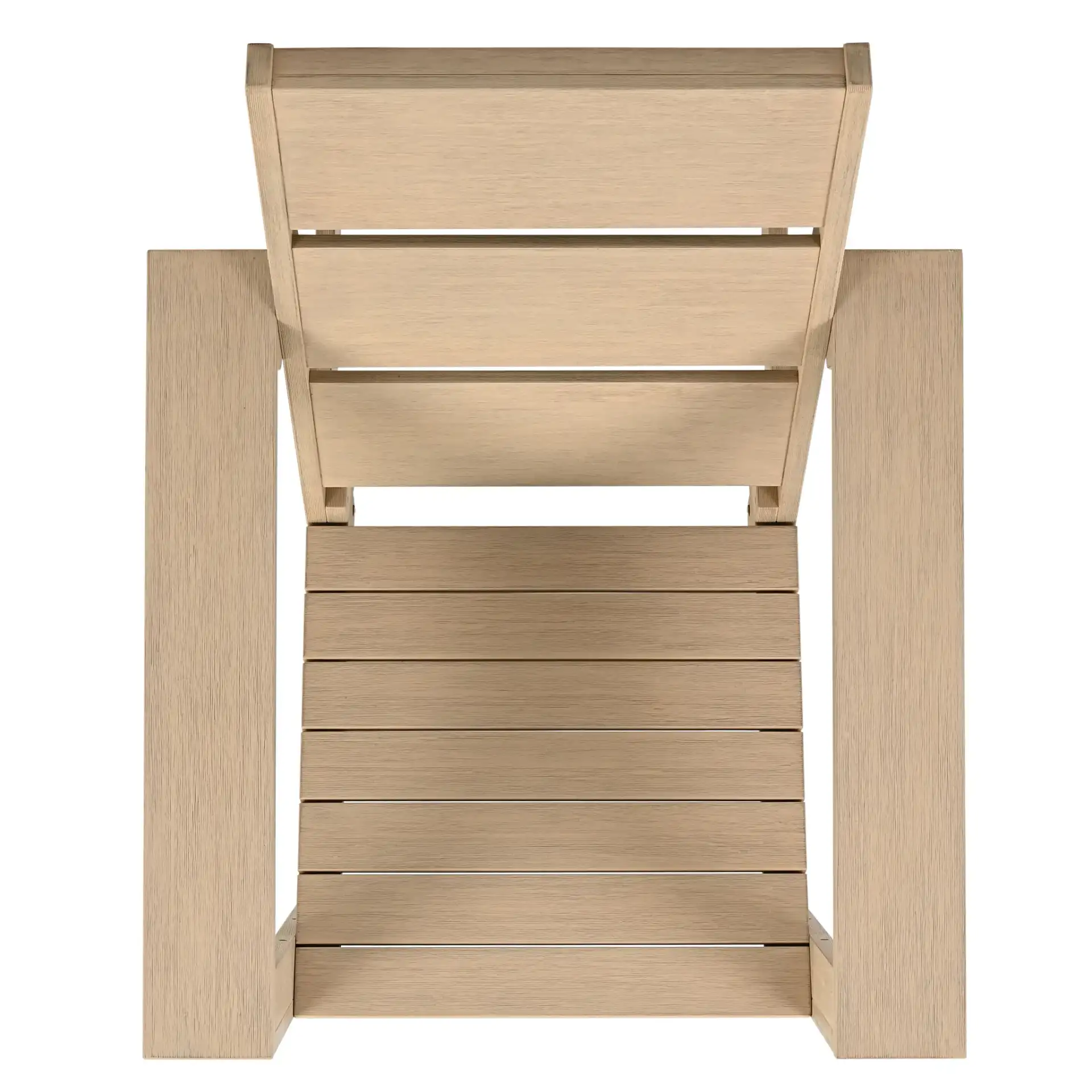 Calypso Adirondack Chair in Sand, detail view