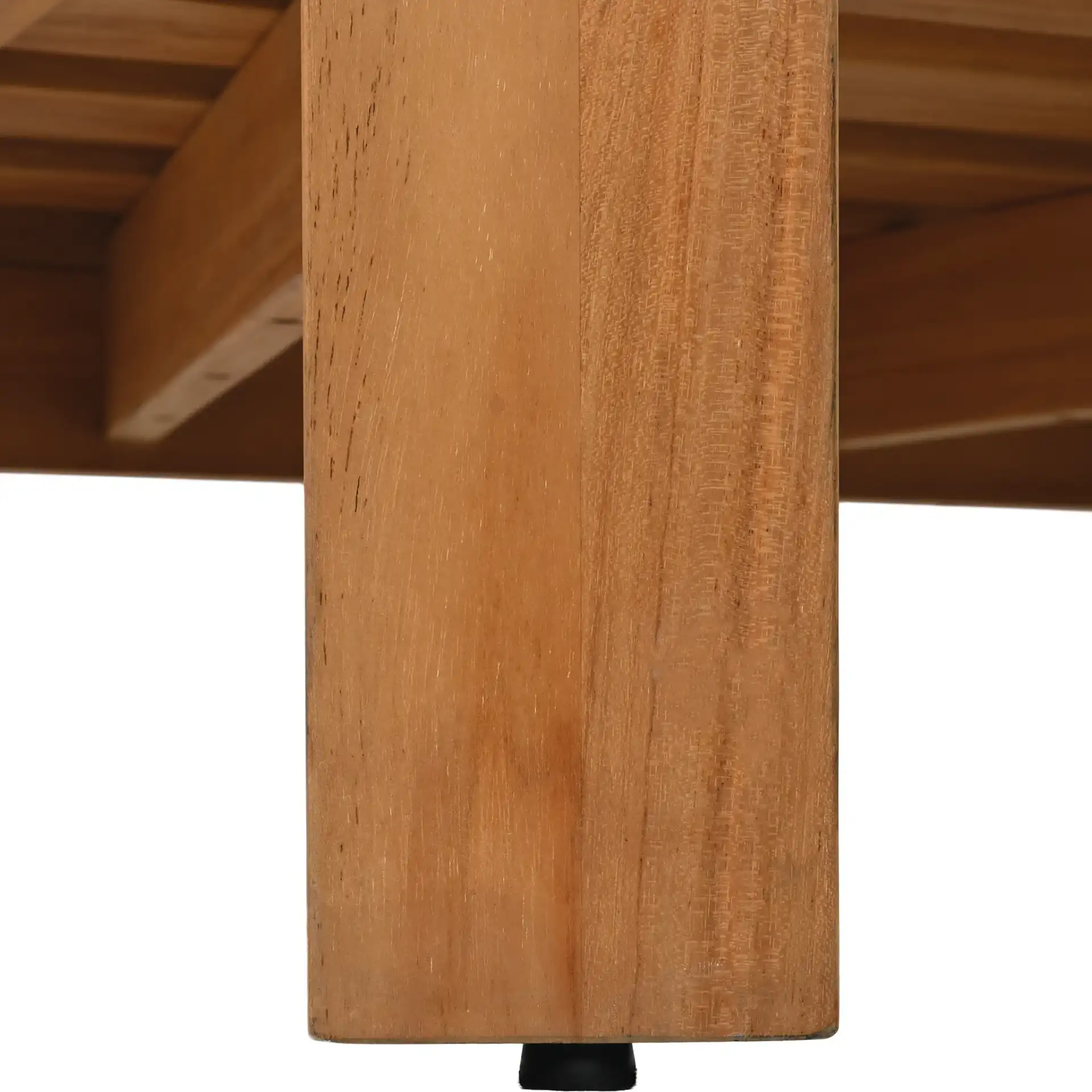 Achilles Teak Patio Chair in White / Natural Teak, detail view